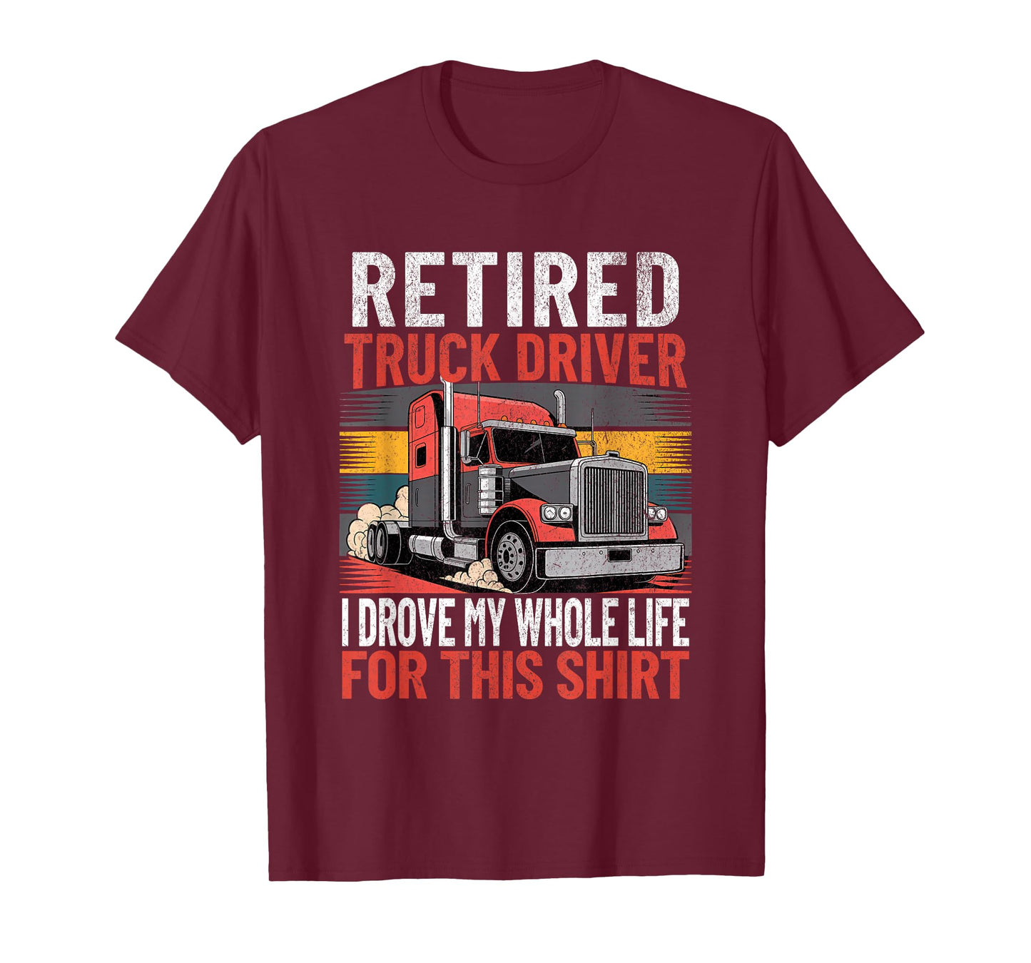 Retired Truck Driver USA Freight Truck Retirement Trucker T-Shirt