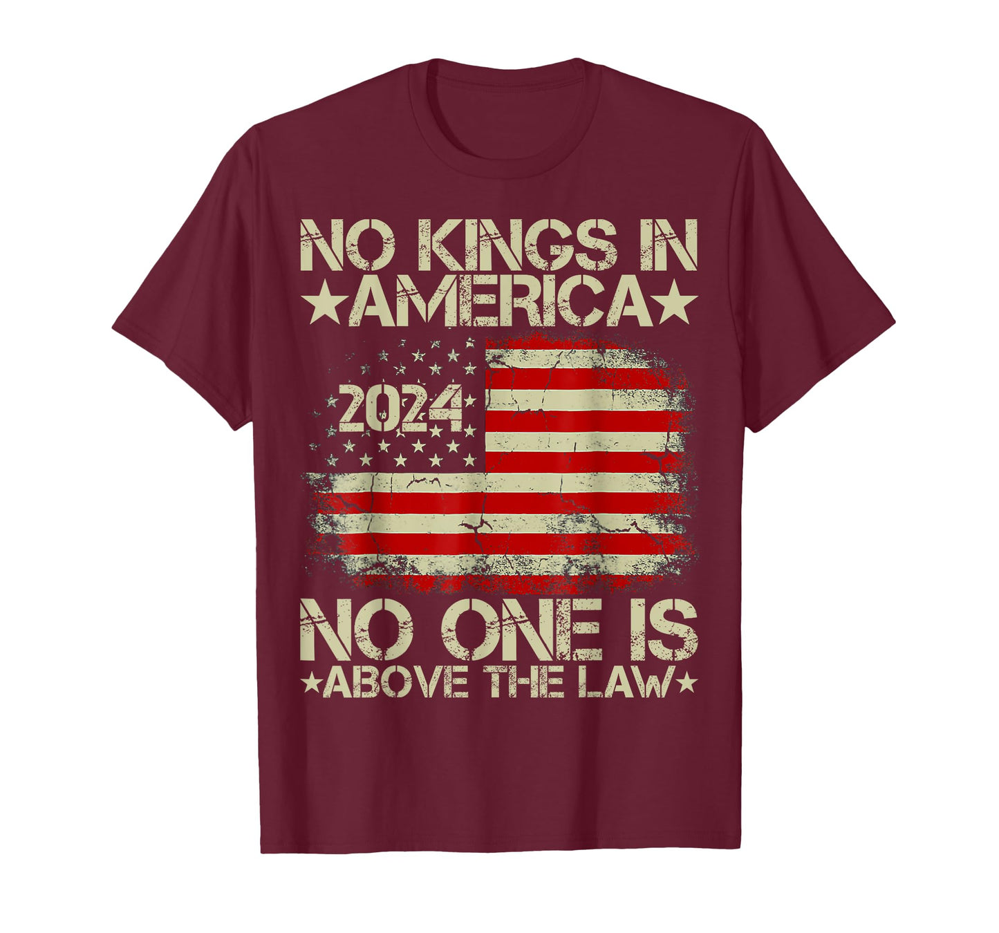 No Kings In America 2024 No One Is Above The Law T-Shirt