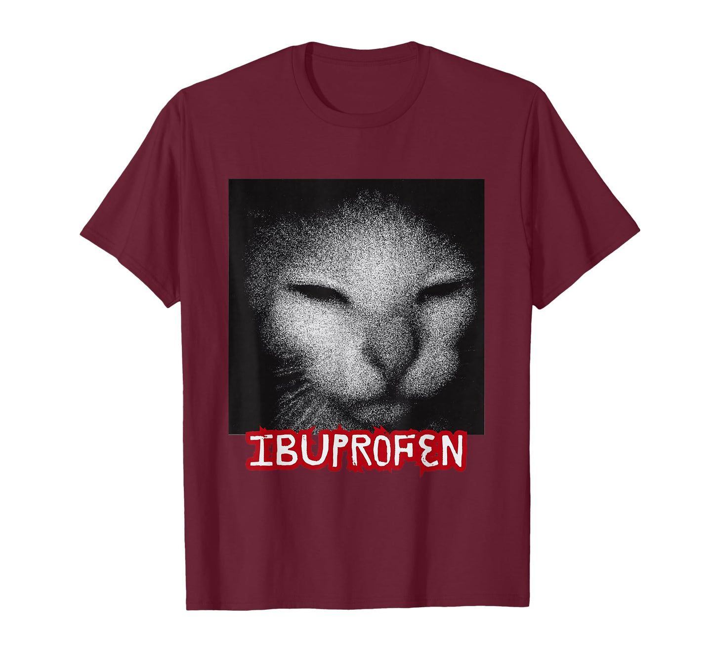 Ibuprofen Funny Cat Meme Vintage Unhinged Cringe T-Shirt