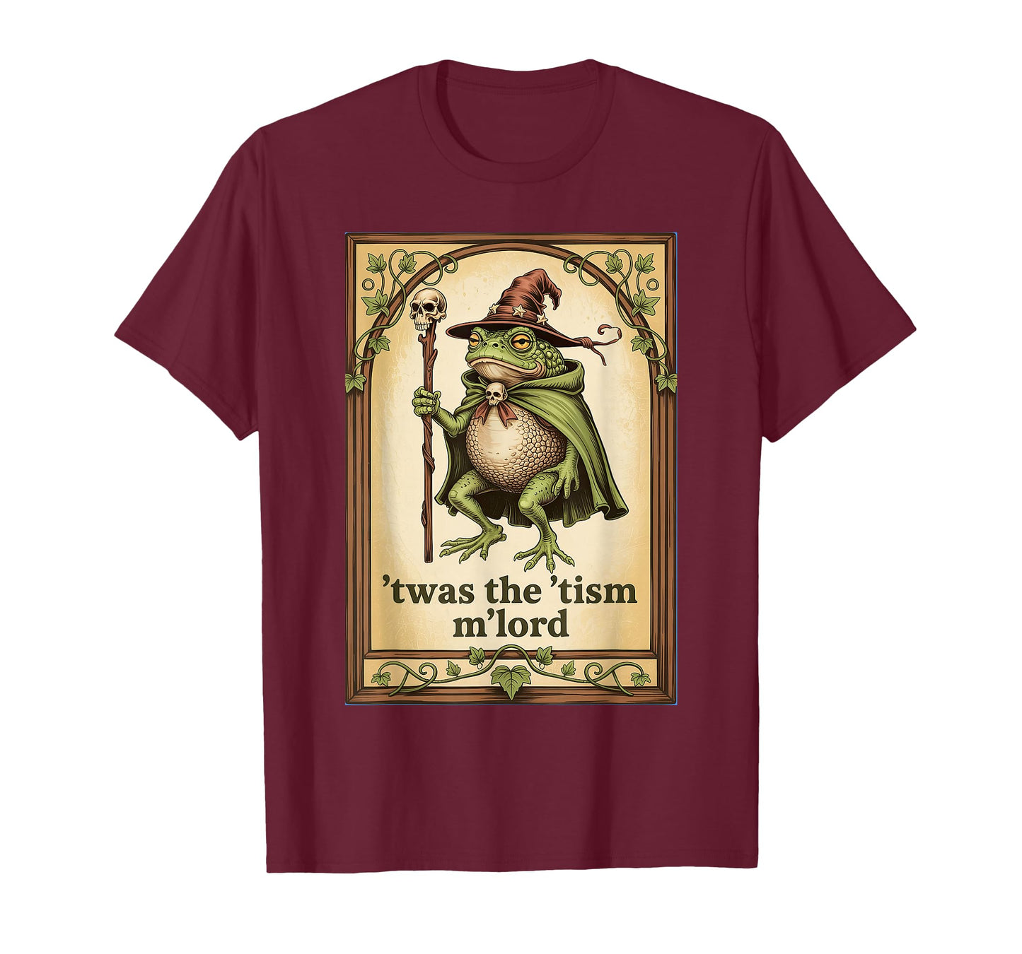 'Twas the 'Tism M'Lord Wizard Frog Autism T-Shirt