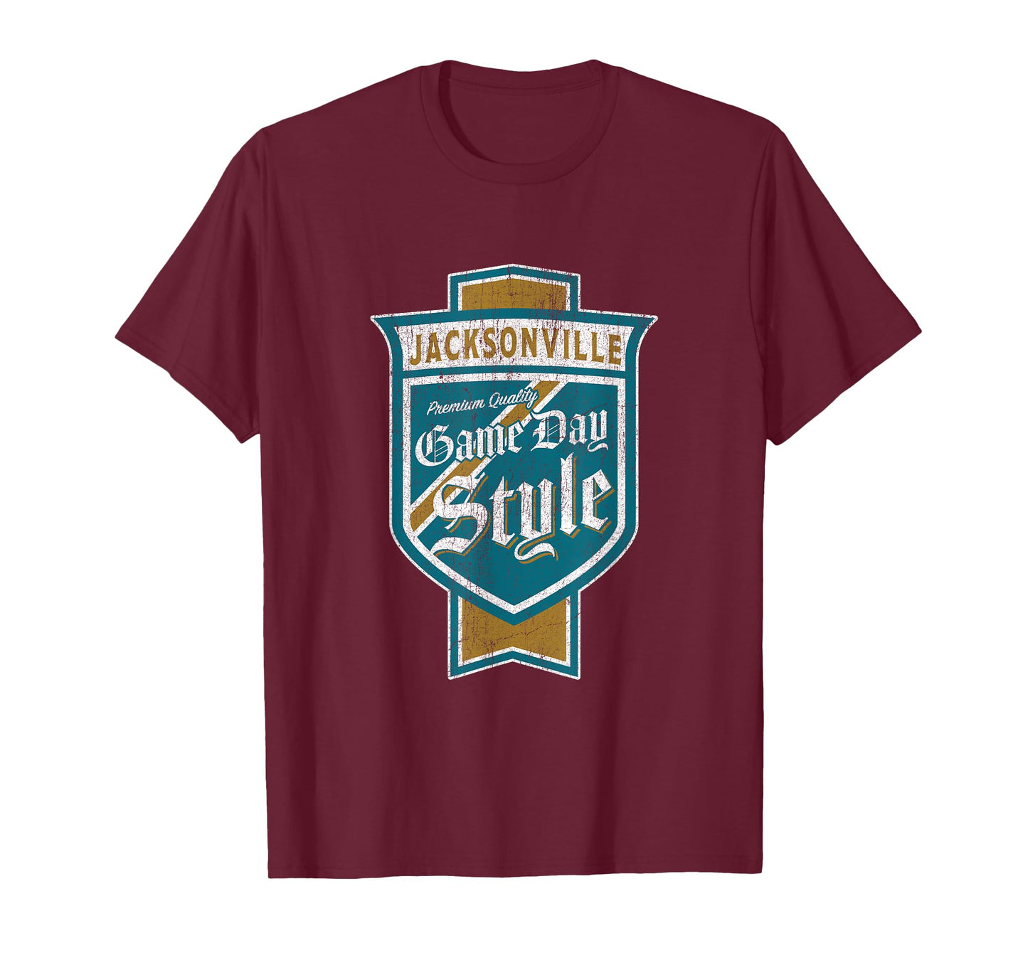 Faded Jacksonville Beer Label T-Shirt - Jacksonville Pride T-Shirt