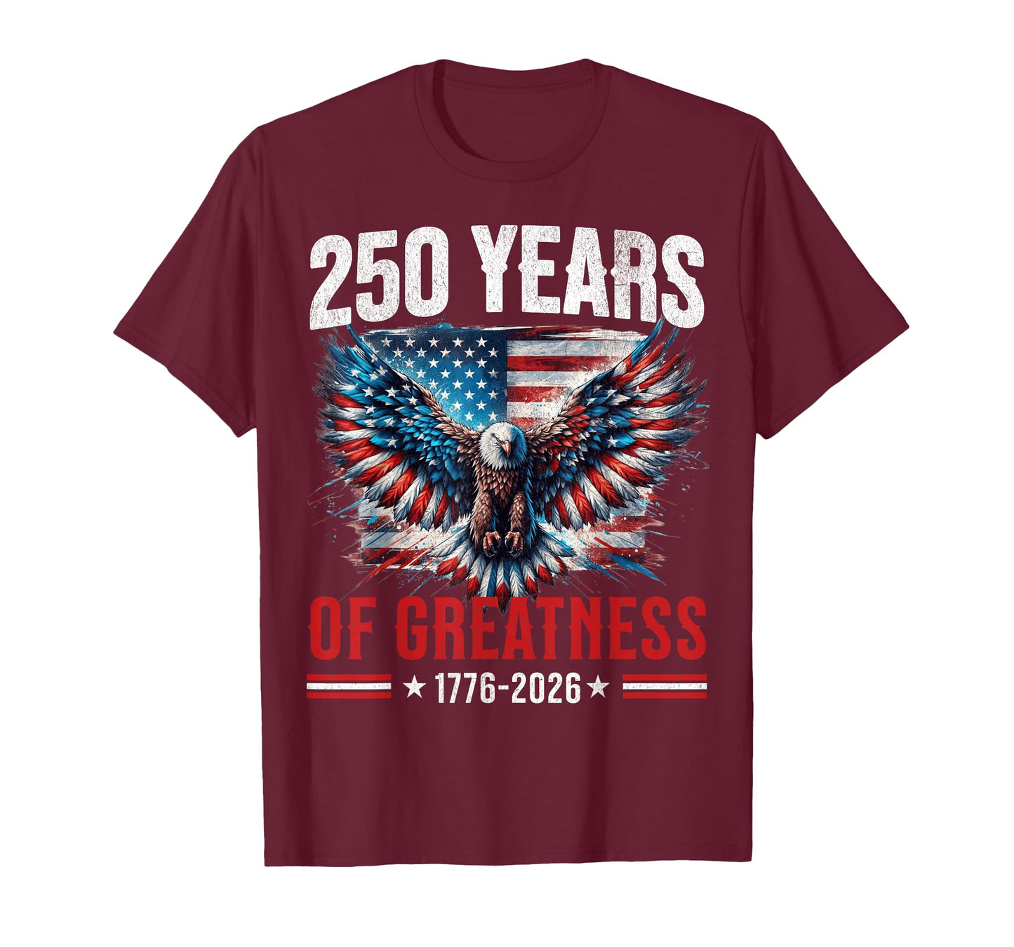 Patriotic USA Flag 250th Anniversary 4th of July 1776 2026 T-Shirt