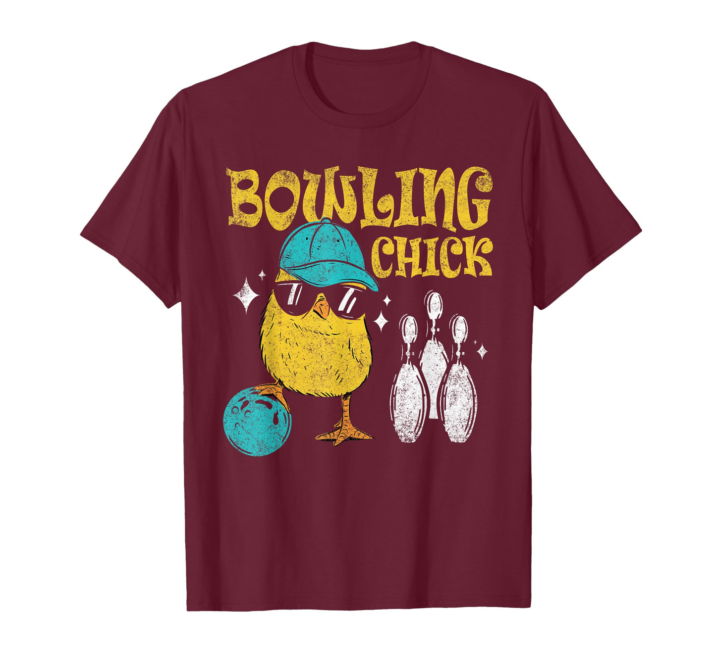 Bowling Chick Bowl Design For Bowlers Player Sport T-Shirt