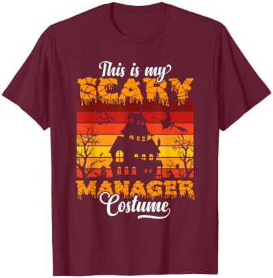 Manager halloween costume Boss Halloween T-Shirt - T-Shirt | Maroon