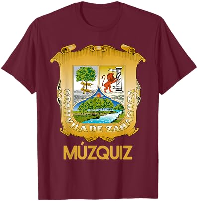 Muzquiz Coahuila Estado De Mexico Escudo Eagle Aguila T-Shirt - T-Shirt | Maroon