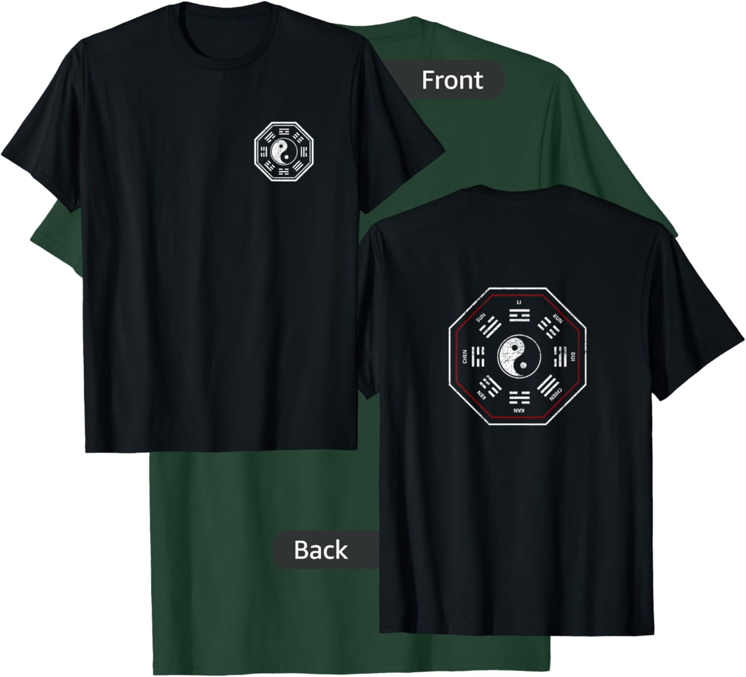 Kan & Li Bagua Yin Yang Tai Chi, Qi Gong, Tibetan Lotus T-Shirt - T-Shirt | Forest