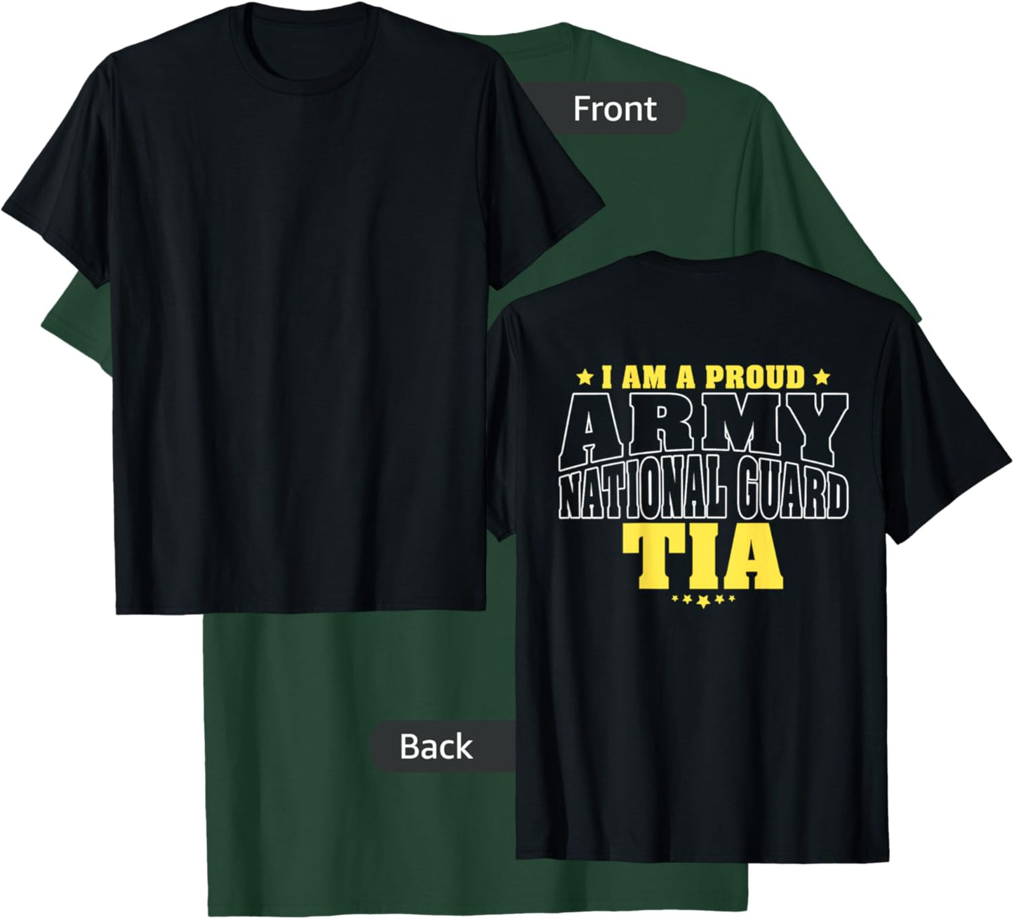 I Am A Proud Army National Guard Tia - Military Aunt Family T-Shirt - T-Shirt | Forest