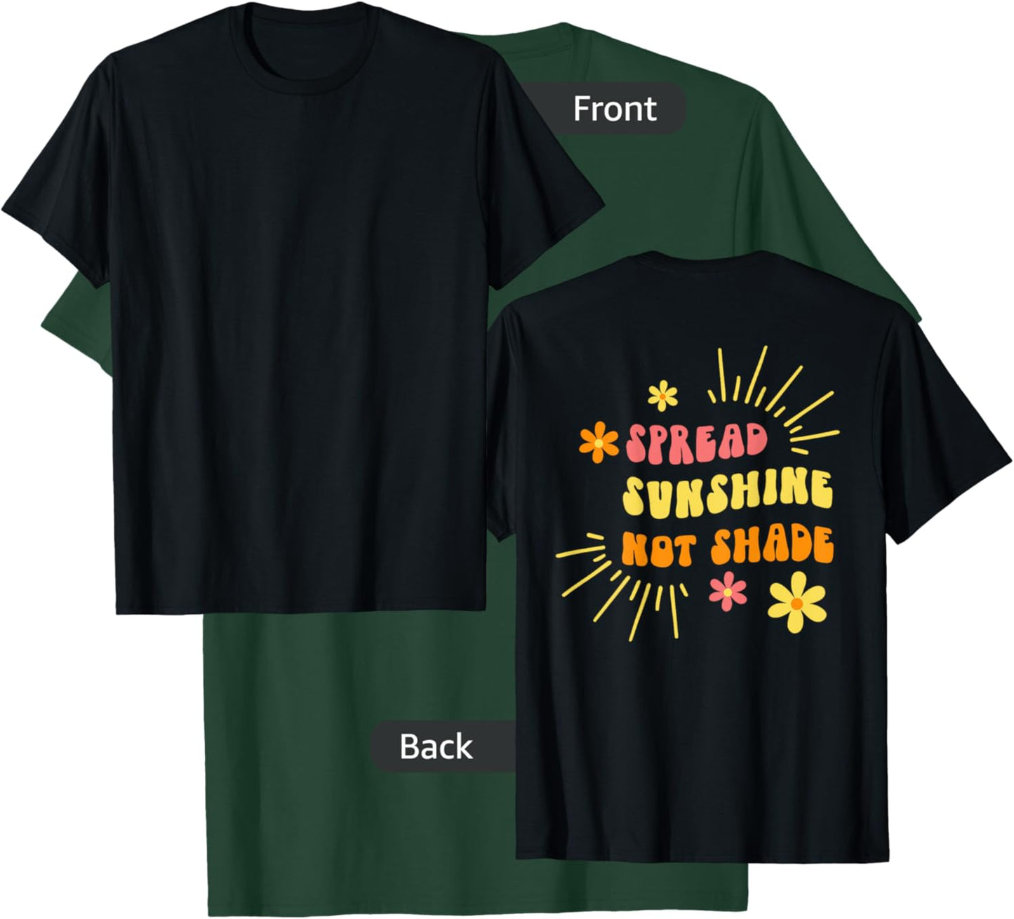 Spread Sunshine Not Shade - Kindness Self Care & Love Retro Women T-Shirt - T-Shirt | Forest