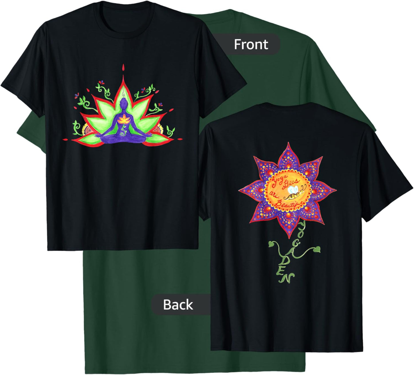 Yoga Bees Yoga Sutra Yoga Den T-Shirt - T-Shirt | Forest