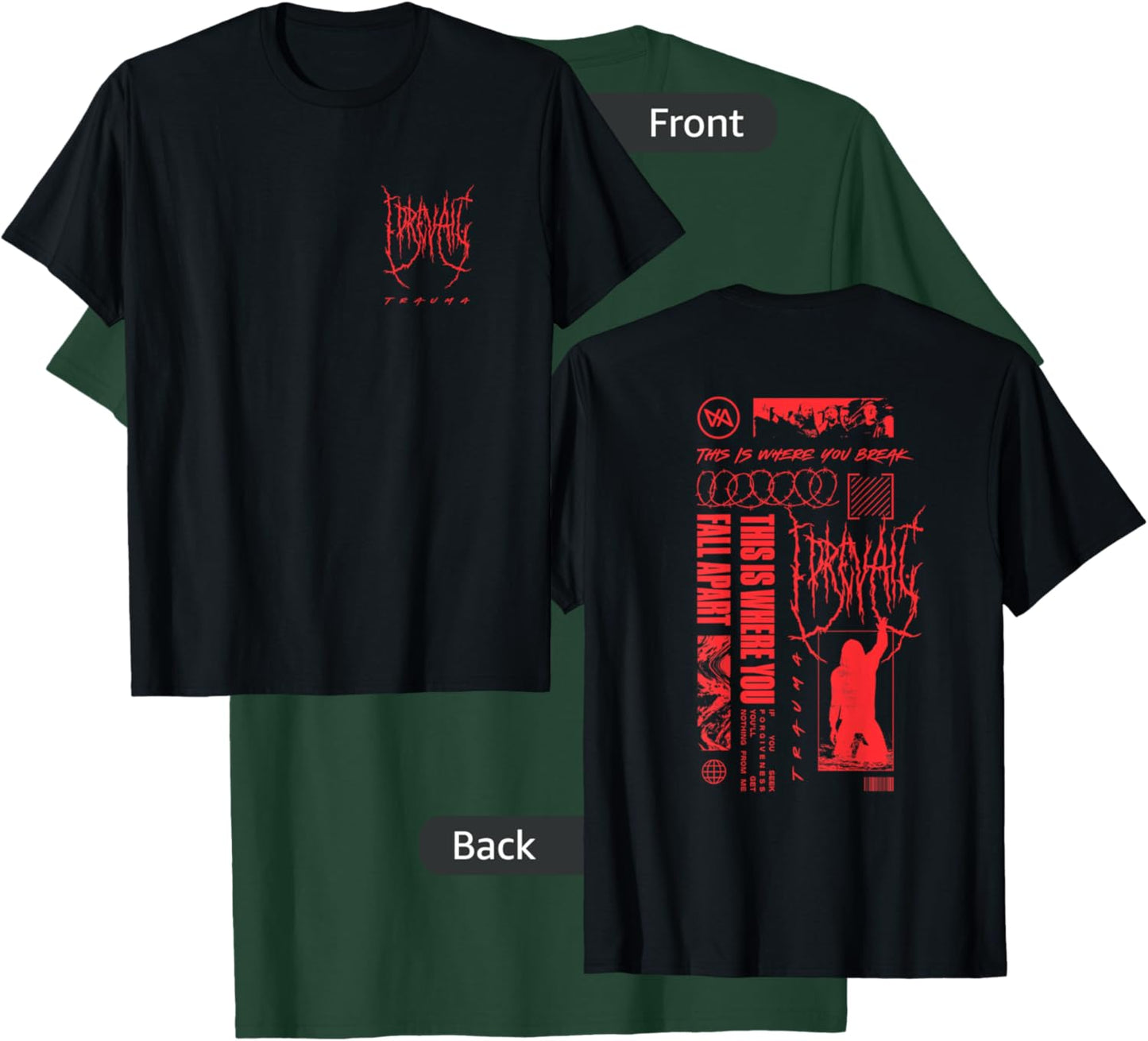I Prevail - Official Merchandise - Black Metal Small T-Shirt - T-Shirt | Forest