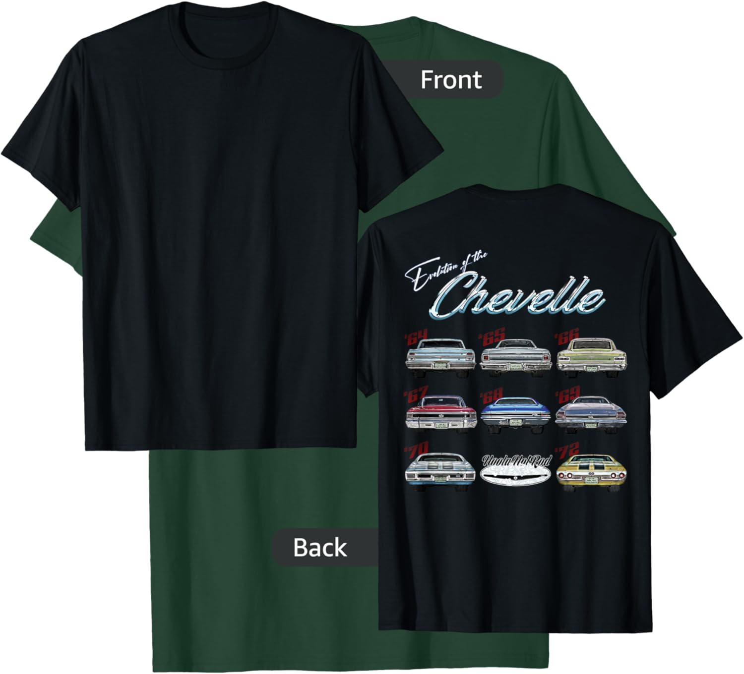 Evolution of the Chevelle,SS,Hotrod,Muscle Car,SS454,SS427 T-Shirt - T-Shirt | Forest