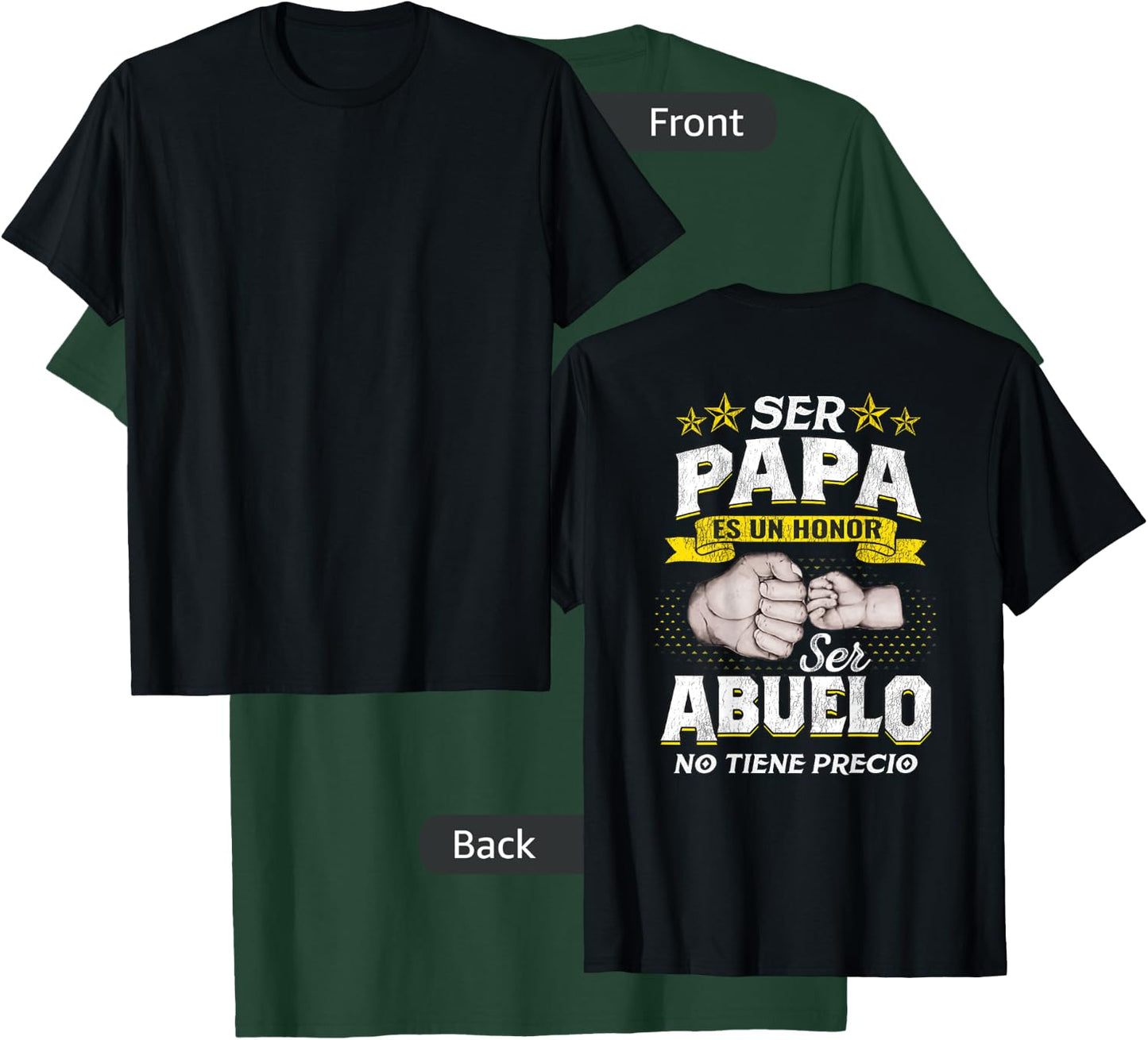 Nuevo Abuelo / New Grandfather Beautiful Saying T-Shirt - T-Shirt | Forest