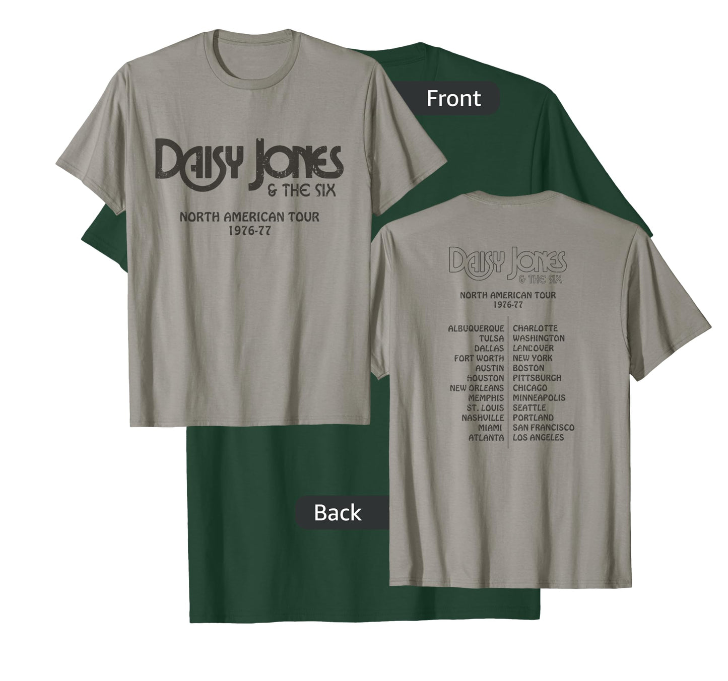Daisy Jones & the Six - North American Tour 1976-77 Vintage T-Shirt