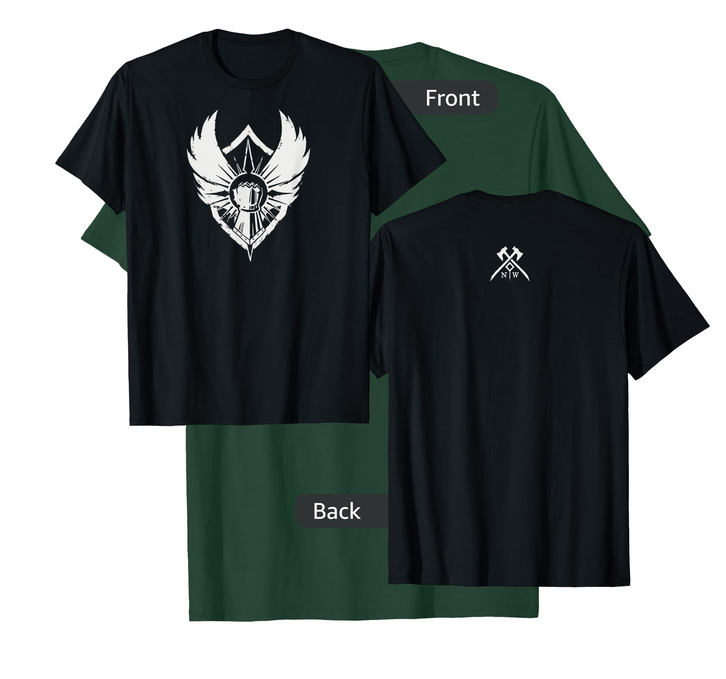 Amazon Games - New World Covenant Logo T-Shirt, Men's Black Small Classic Fit Short Sleeve Cotton T-Shirt