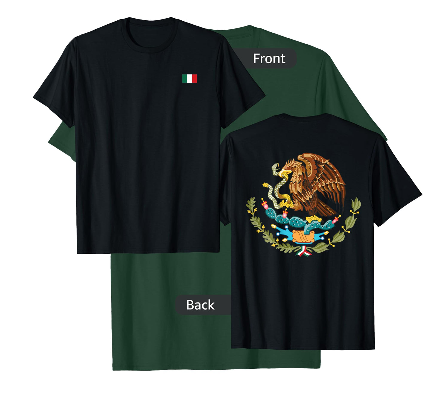 Mexico Flag Mexican Pride Flag of Mexico Coat of Arms Nation T-Shirt