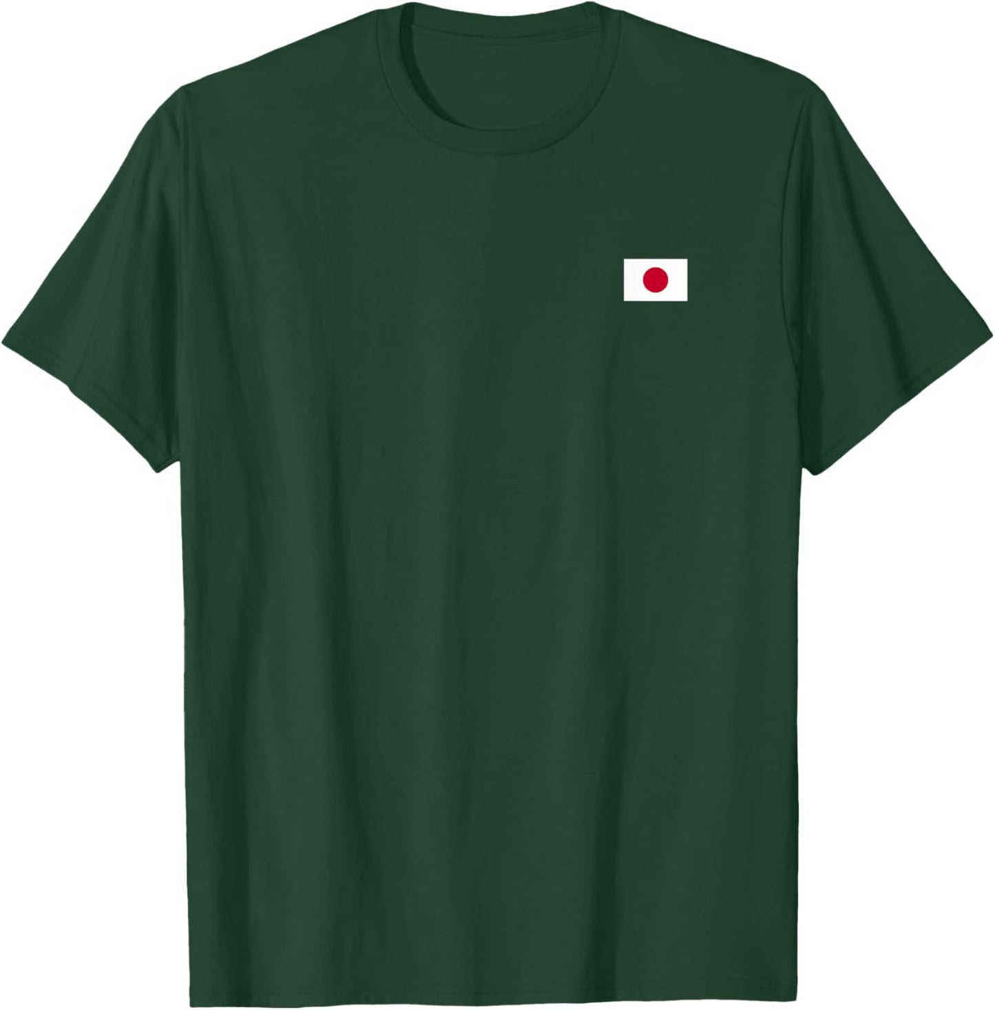 Japan Women Men Kids Left Chest Japanese Flag T-Shirt - T-Shirt | Forest