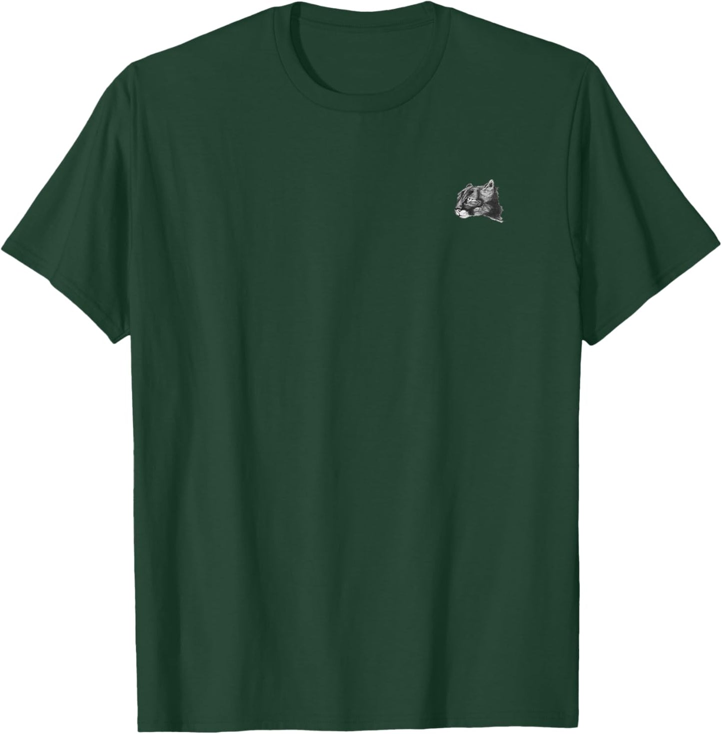 Puma. Cougar. Mountain Lion pocket-style emblem. T-Shirt - T-Shirt | Forest