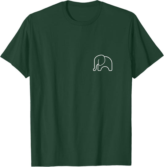 Cute Cartoon Elephant Animal Lover Awesome Cute Cool T-Shirt - T-Shirt | Forest