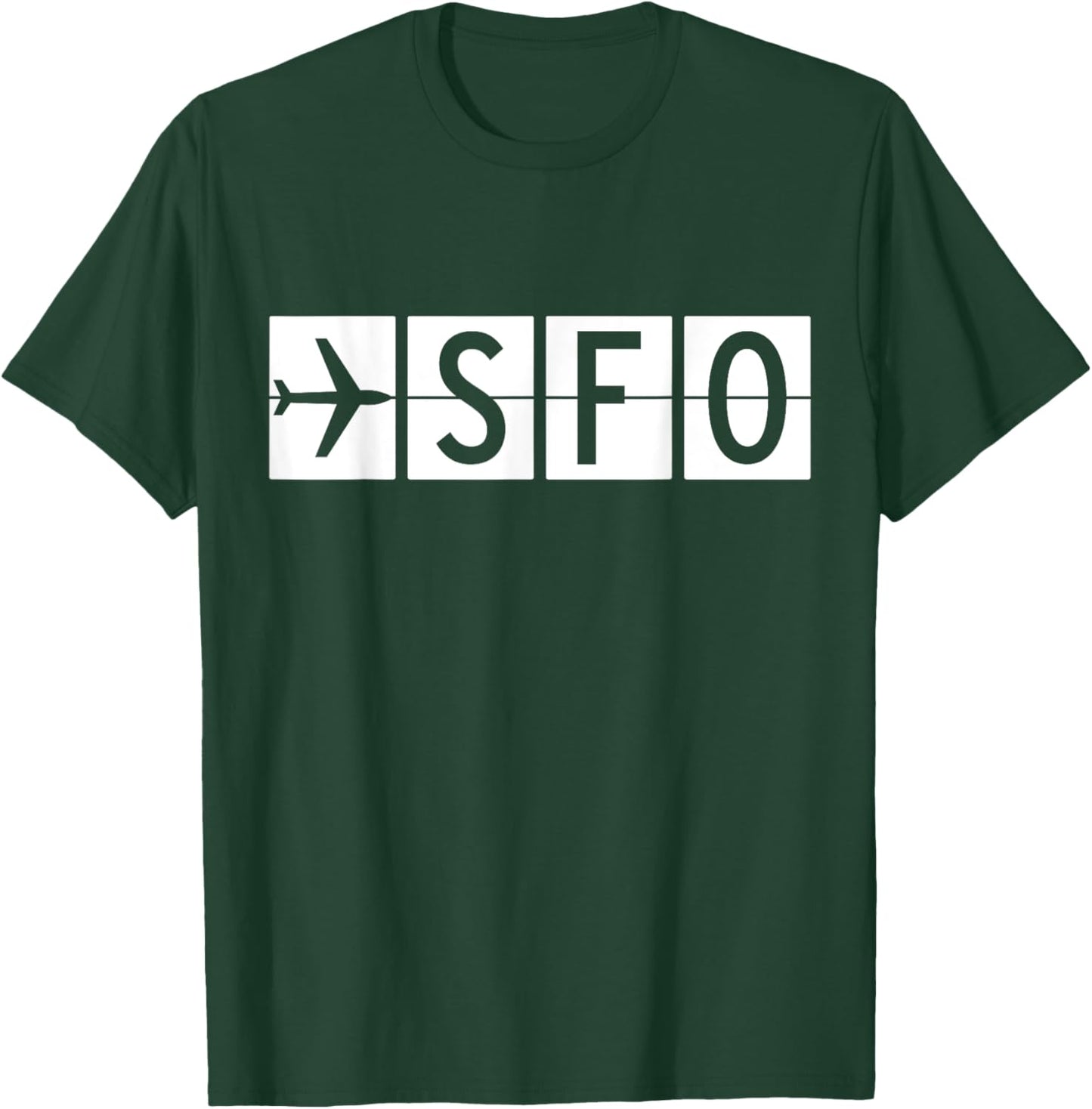 SFO San Francisco California Airport T-Shirt - T-Shirt | Forest