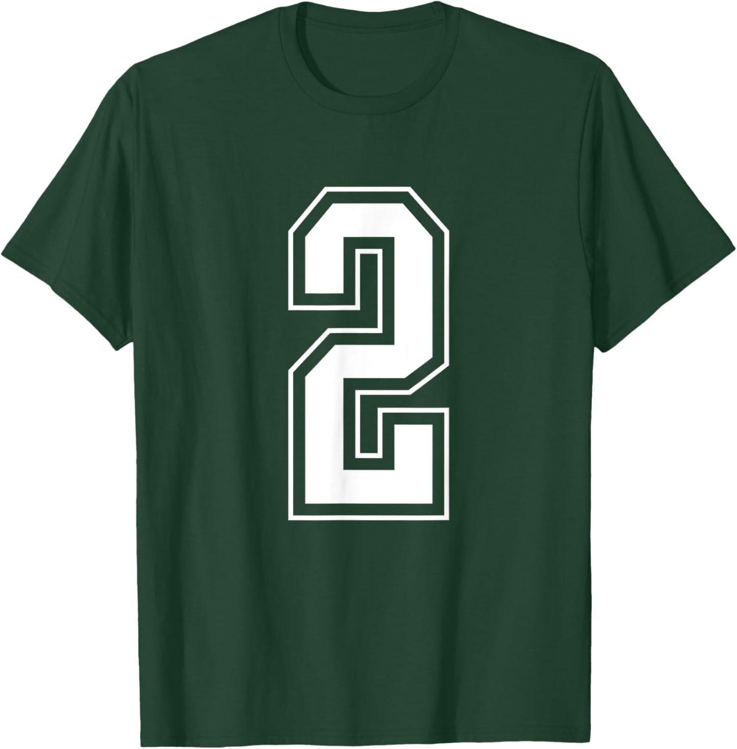 Varsity Jersey Number 2 T-Shirt - T-Shirt | Forest