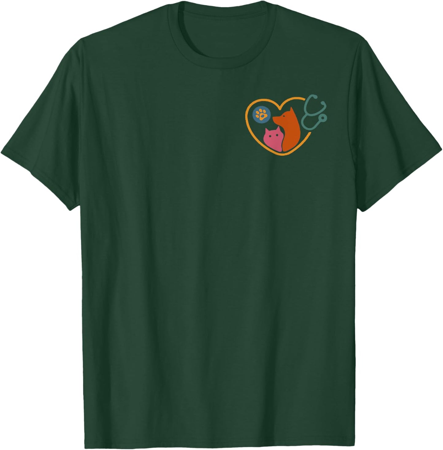In My Vet Tech Era Veterinarian- Both Sided T-Shirt - T-Shirt | Forest