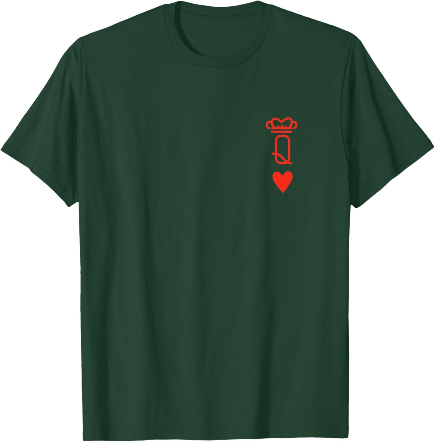 Queen of Heart Matching Outfits Couples T-Shirt - T-Shirt | Forest