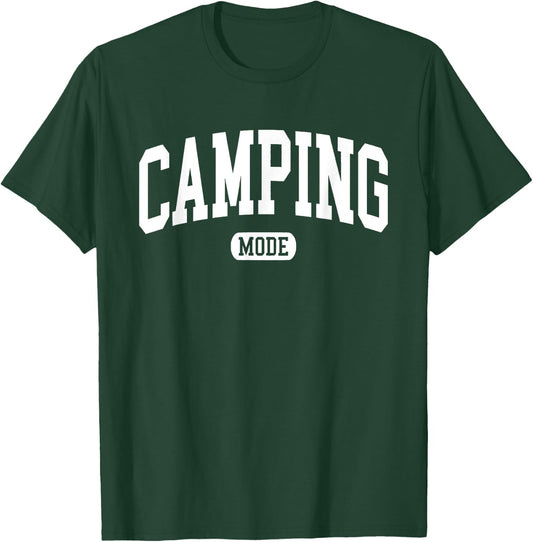 Camping Mode Camper Hiking Lover Happy Summer Camp Camping Women Kids T-Shirt - T-Shirt | Forest