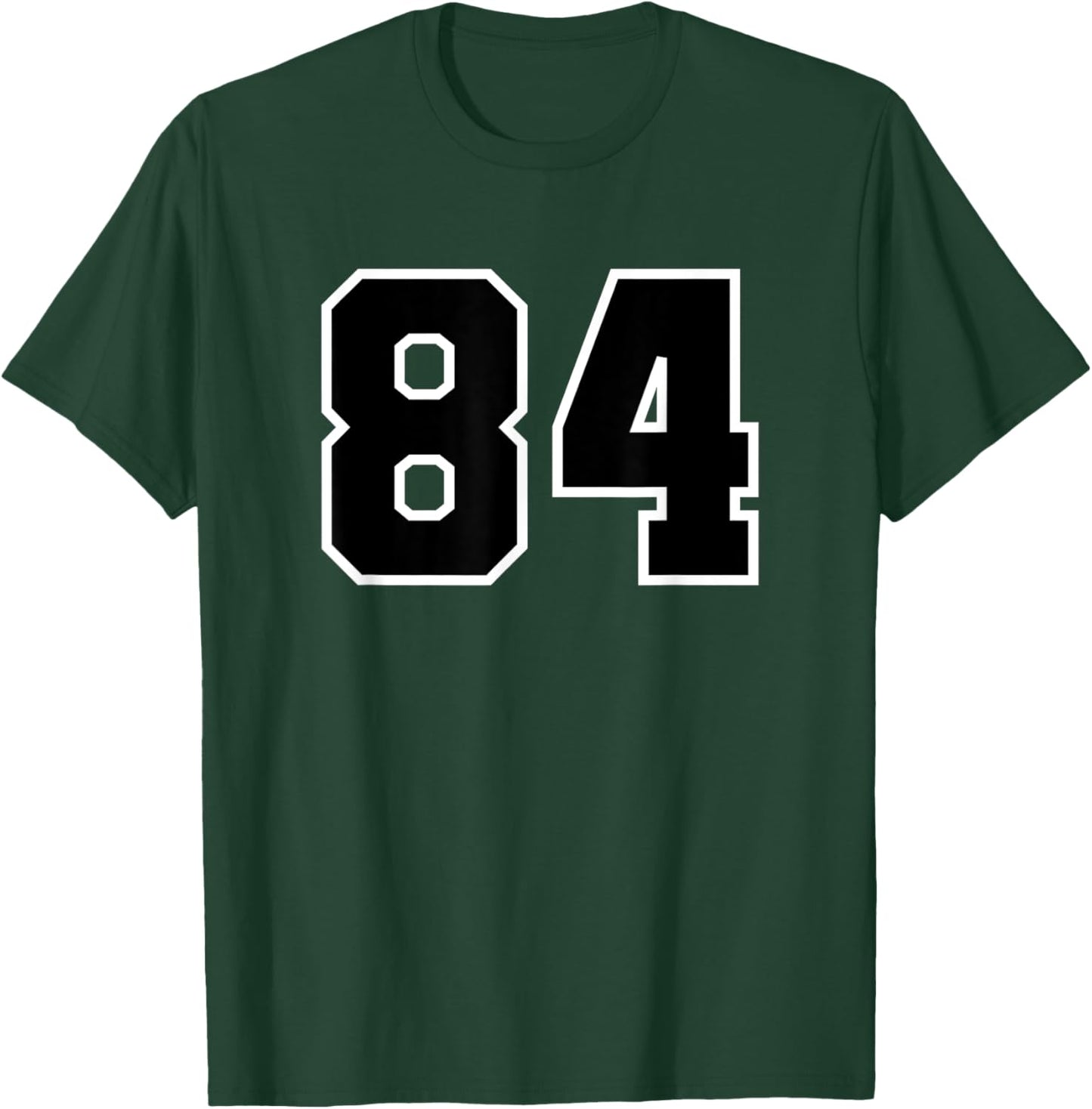 Number #84 Numeral T-Shirt - T-Shirt | Forest