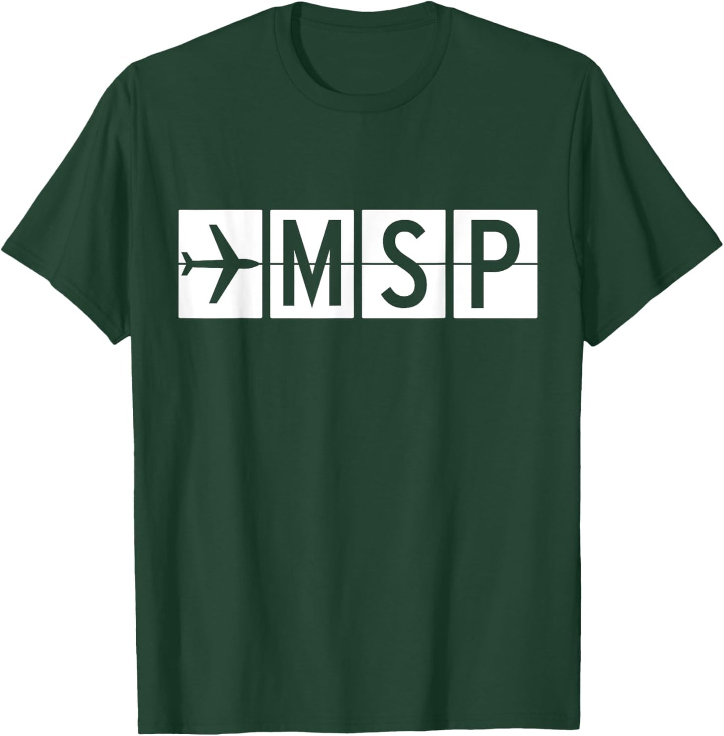 MSP Minneapolis Saint Paul Minnesota Airport T-Shirt - T-Shirt | Forest