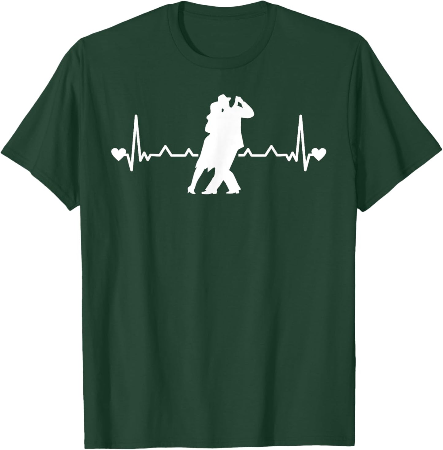 Tango Argentino Dancing Heartbeat Milonga Vals Tango Dancer T-Shirt - T-Shirt | Forest