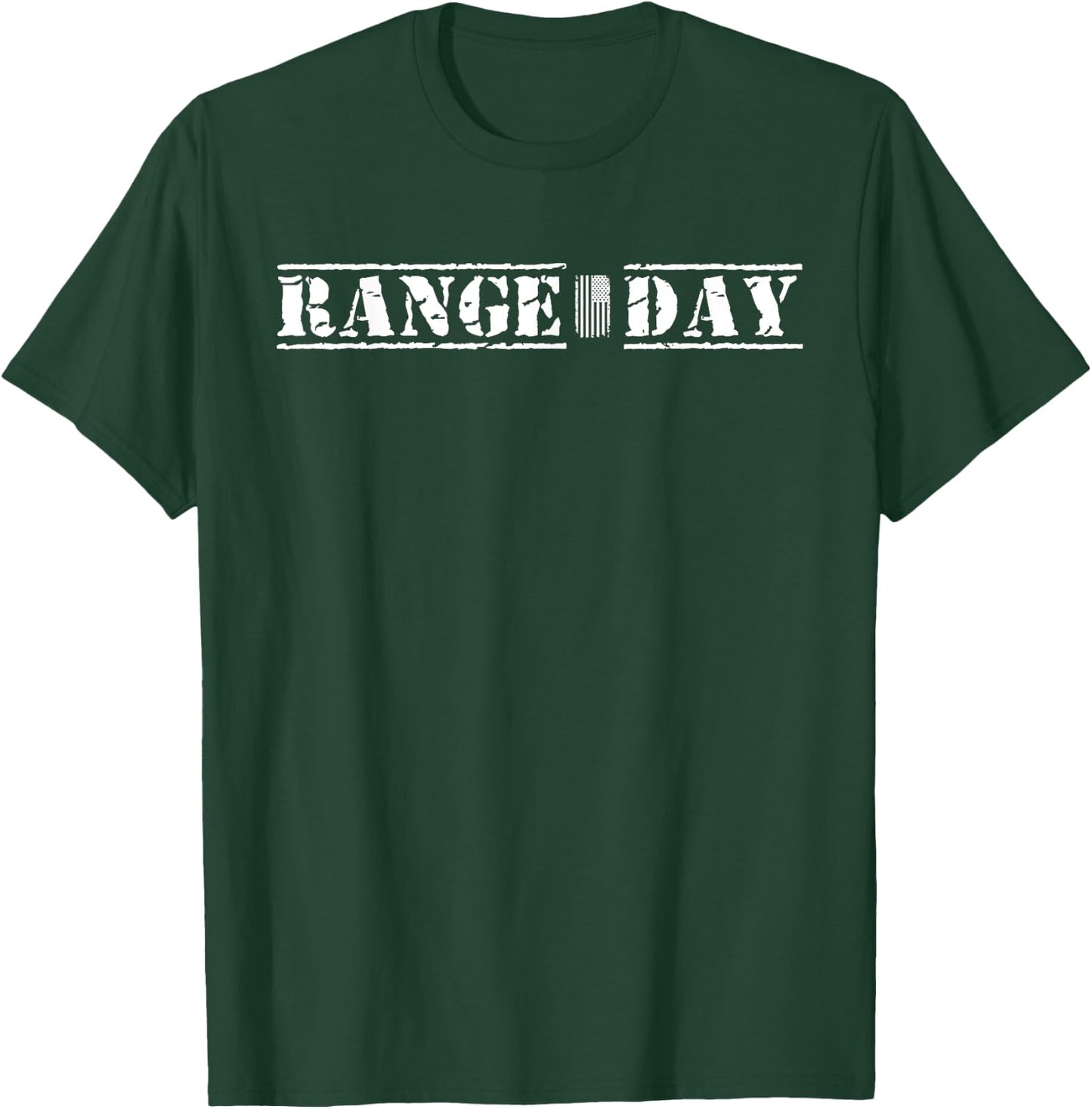 Range Day American Flag Patriotic Shooting Range Women Men T-Shirt - T-Shirt | Forest