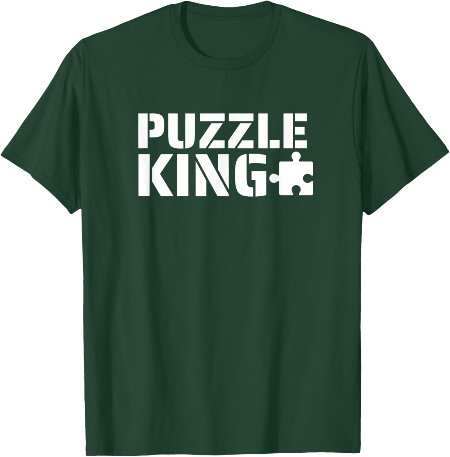 Puzzle King Jigsaw Puzzle Lover Funny T-Shirt - T-Shirt | Forest