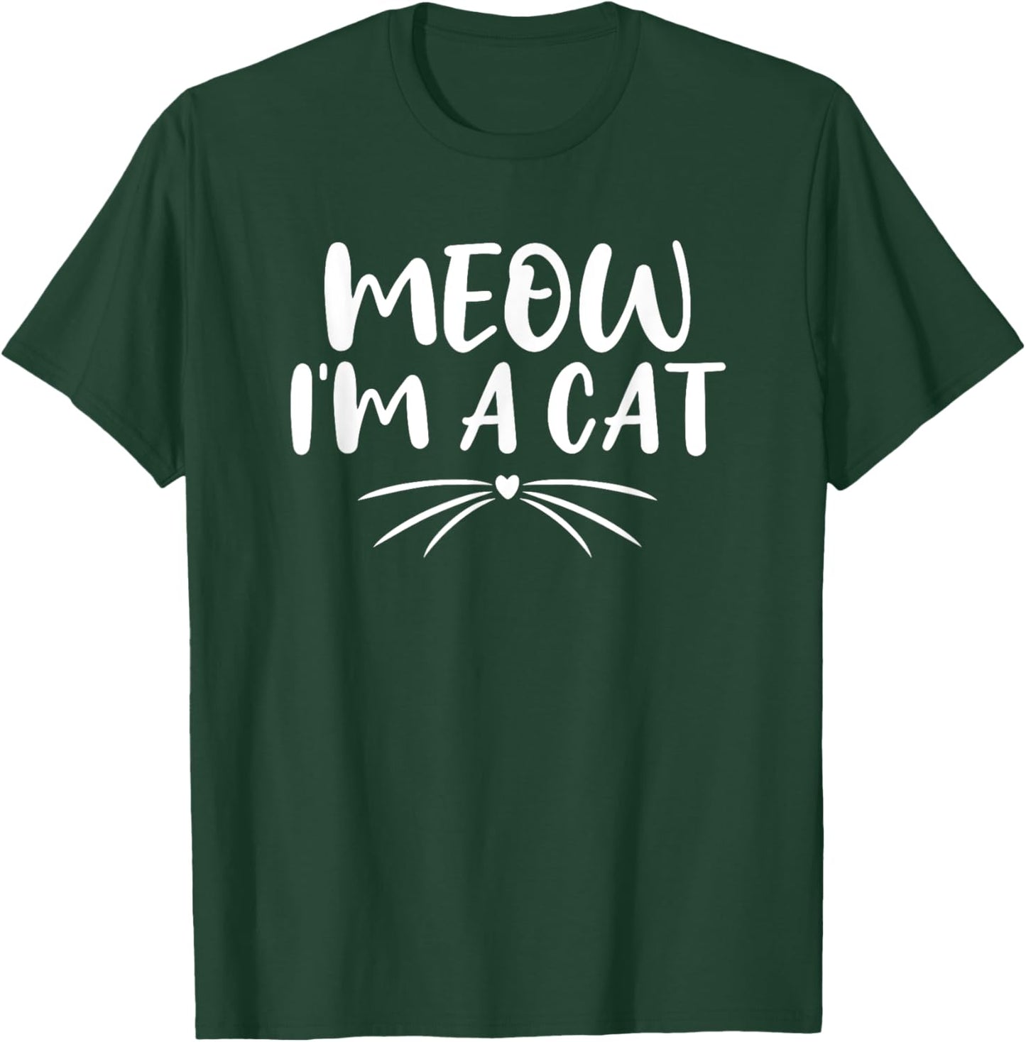 Meow I'm A Cat Funny Halloween Costume Couples 2021 Women Kids T-Shirt - T-Shirt | Forest