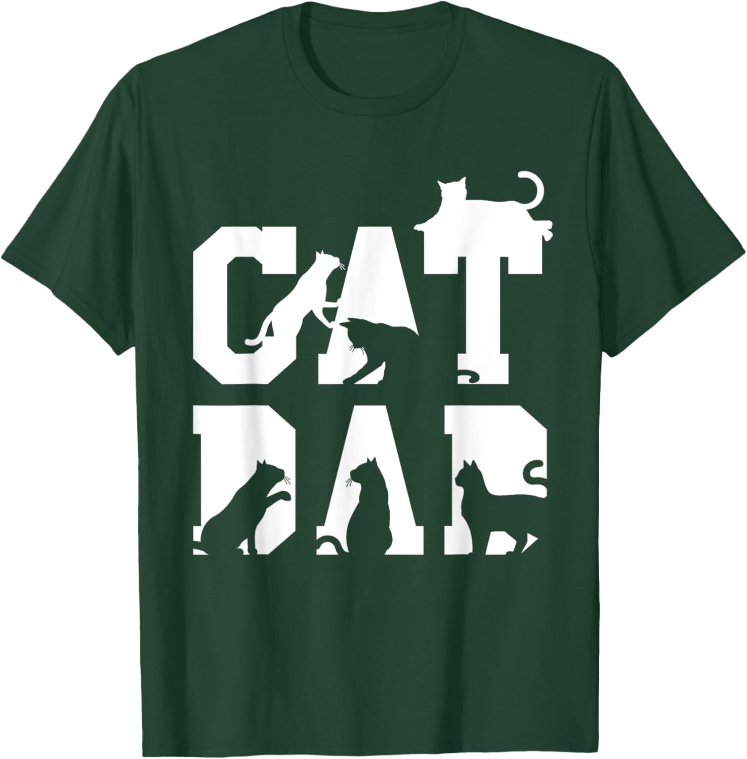 Cat Whisperer Fathers Day Cat Dad Kitty Breeder Pet Men T-Shirt - T-Shirt | Forest