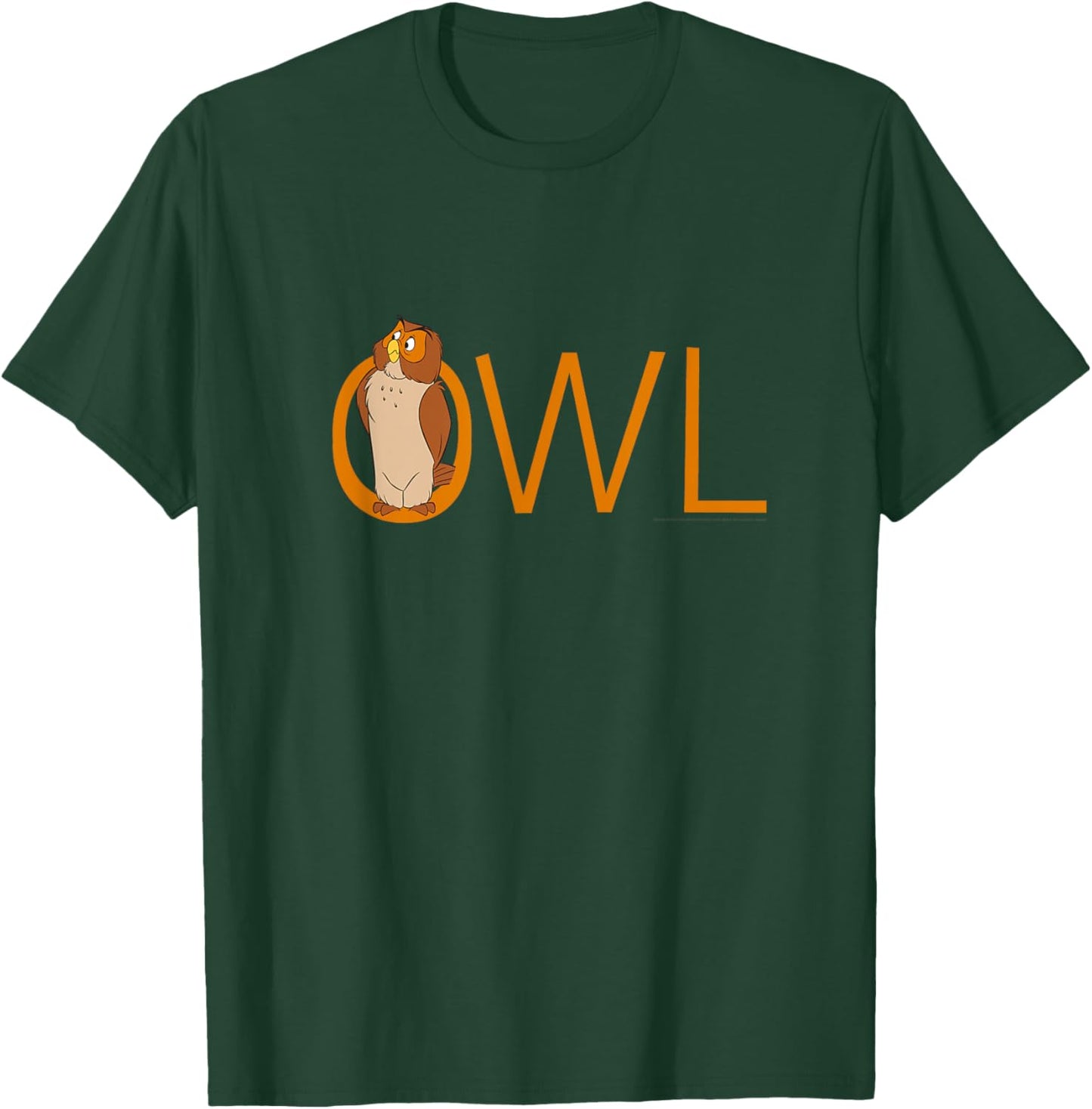 Disney Winnie the Pooh Owl Classic Lettering T-Shirt - T-Shirt | Forest