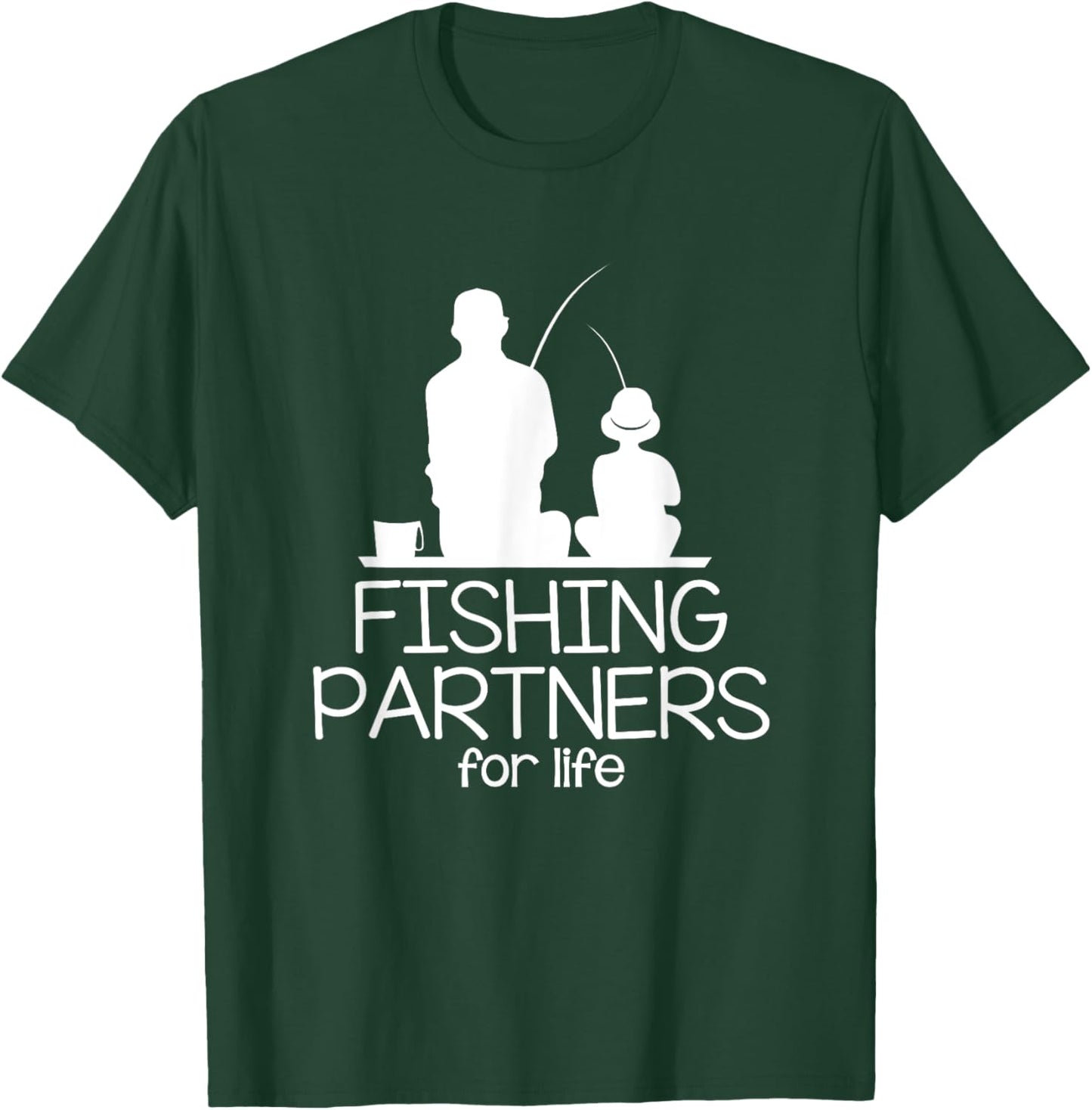 Fishing Partners For Life Father And Son Matching Outfits T-Shirt - T-Shirt | Forest