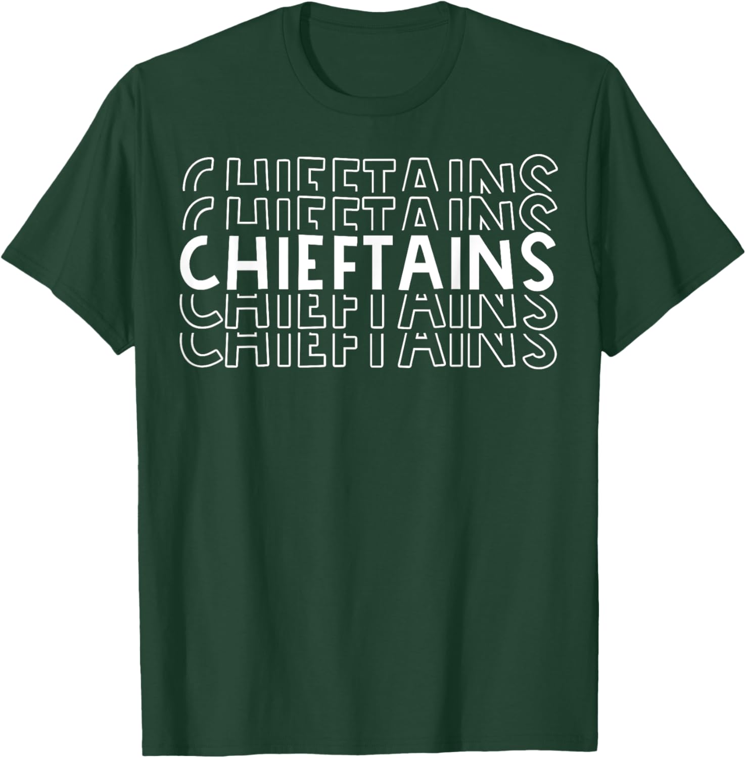Chieftains School Sports Team Mascot Town Go College Athlete T-Shirt - T-Shirt | Forest