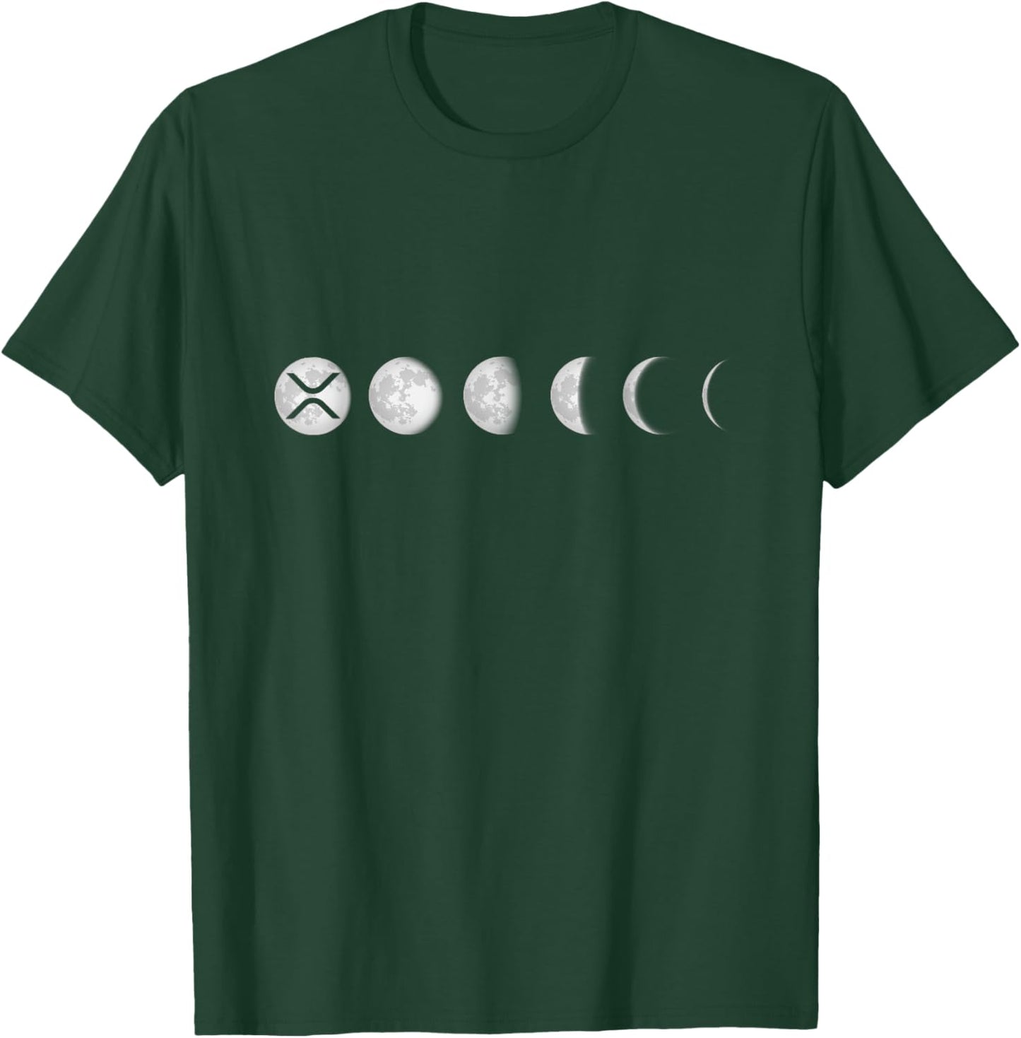 XRP Moon Ripple XRP Hodl Crypto Cryptocurrency T-Shirt - T-Shirt | Forest