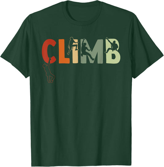 Climbing Bouldering Rock Climber Climbing T-Shirt - T-Shirt | Forest