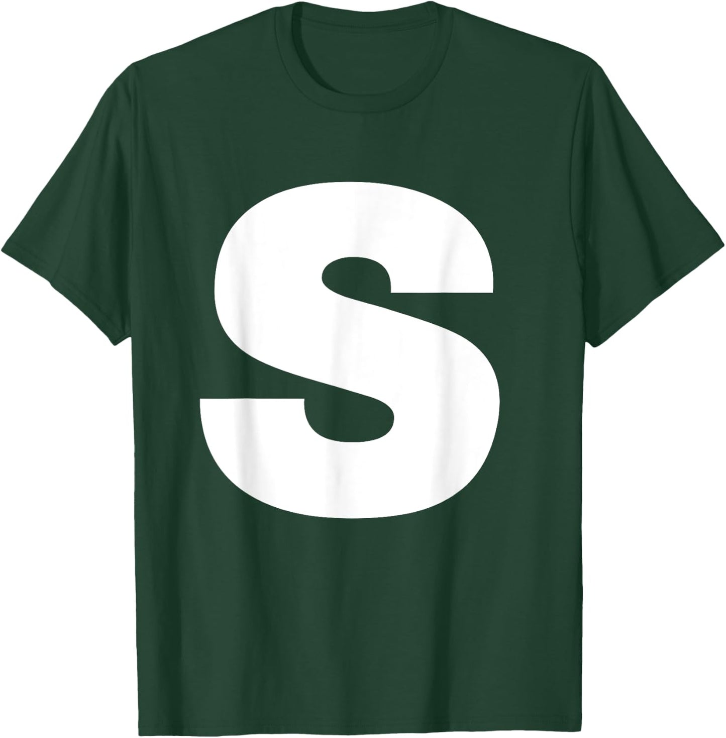 Letter S Capital Alphabet S Monogram Initial Name Birthday T-Shirt - T-Shirt | Forest