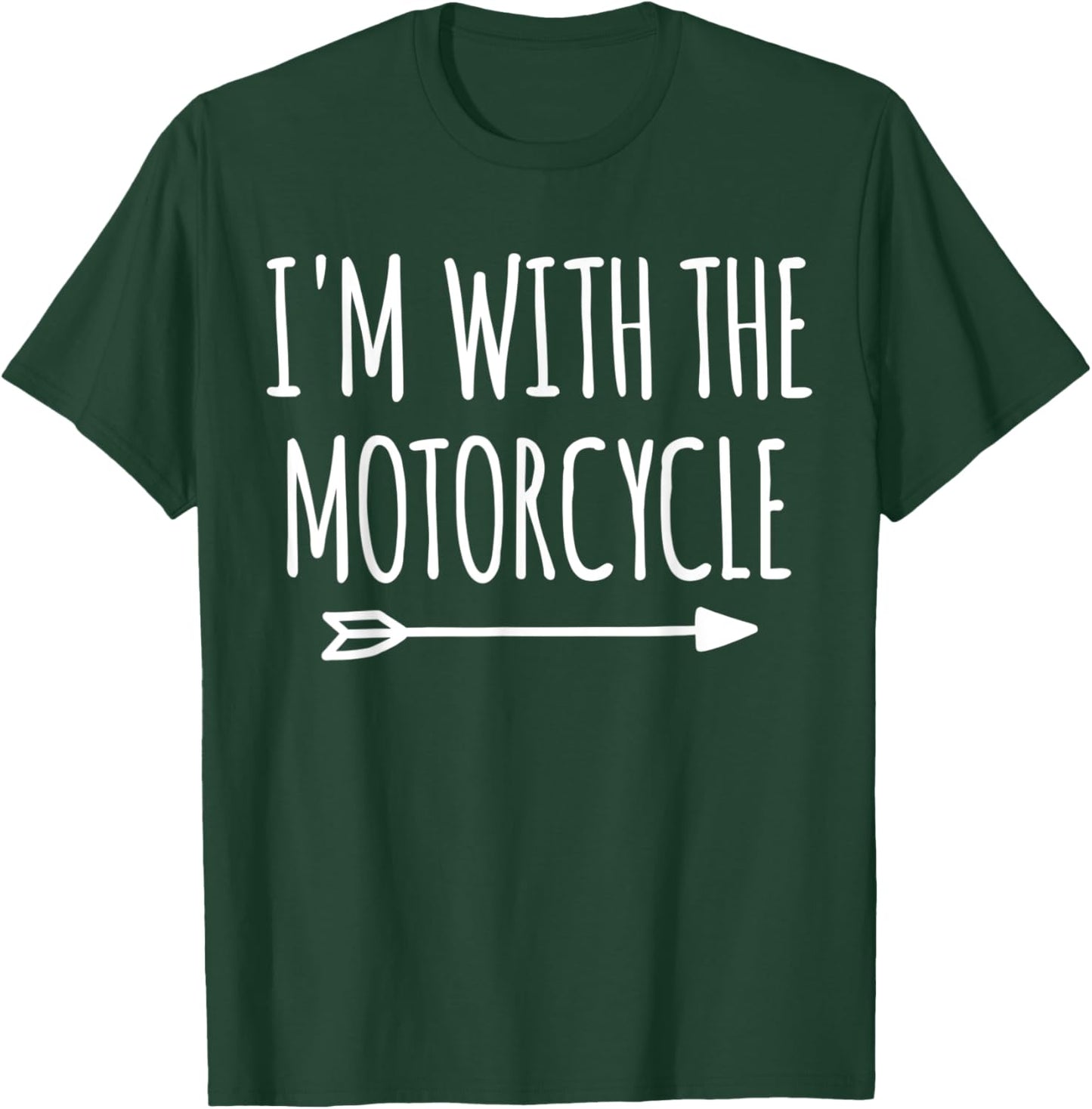 I'm With Motorcycle Halloween Matching Couples Costume T-Shirt - T-Shirt | Forest