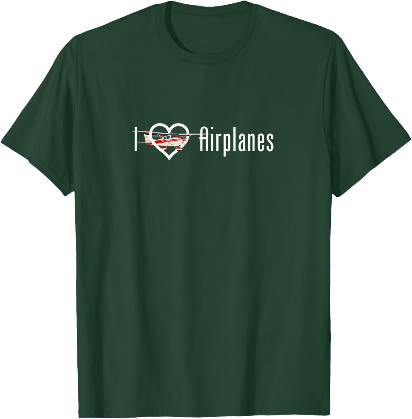 I Heart Airplanes T-Shirt - T-Shirt | Forest
