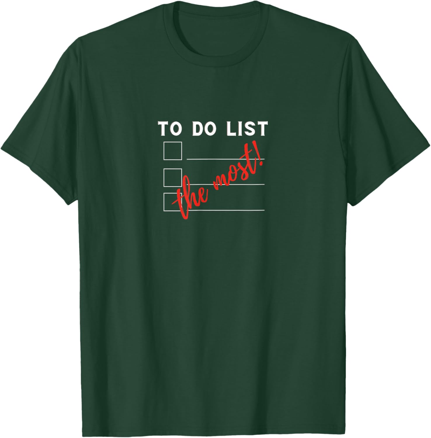 Mahogany Essentials To Do List The Most! Funny Sarcastic -Adults T-Shirt - T-Shirt | Forest