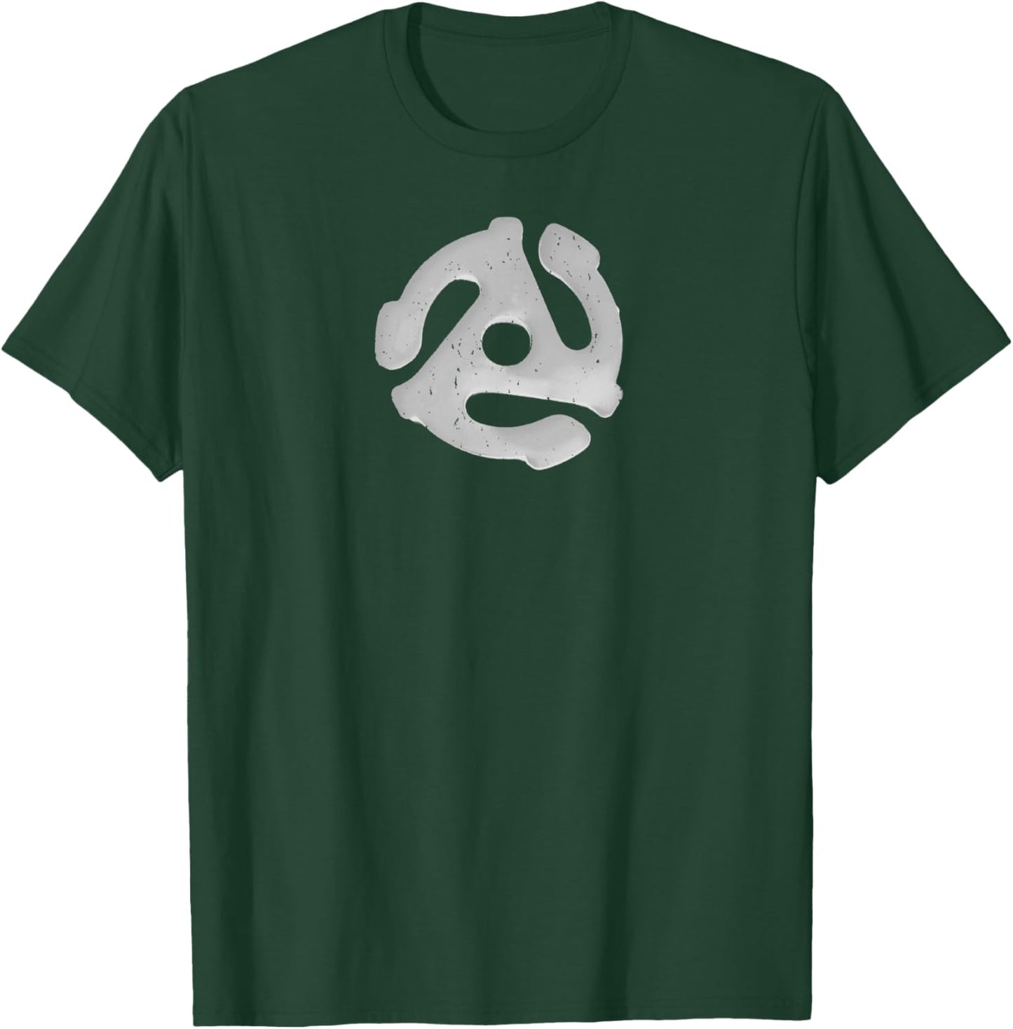 45 RPM Vinyl Plate Adapter Turntable Music Album Vintage T-Shirt - T-Shirt | Forest