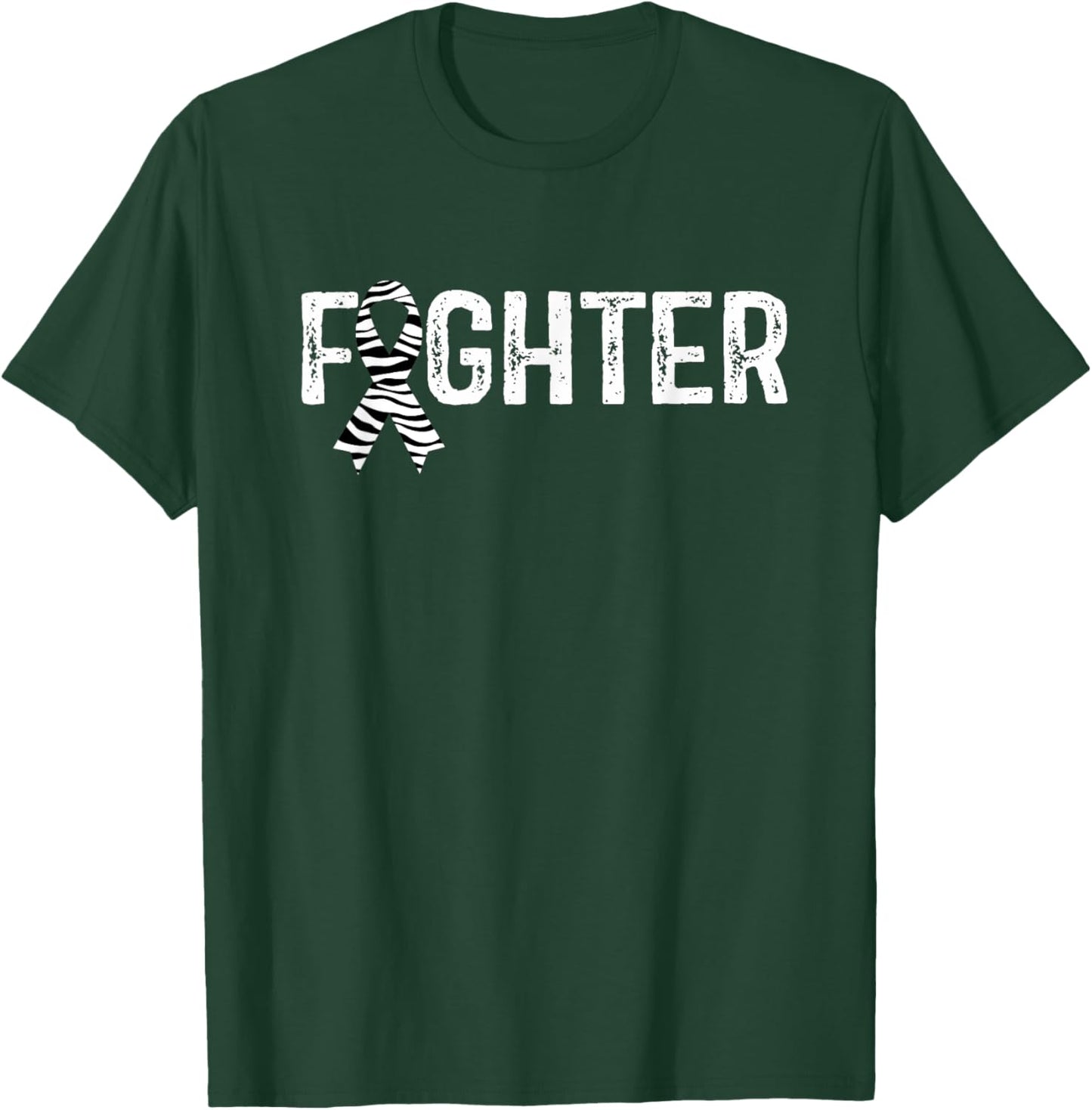 Wife Mom Fighter Neuroendocrine Cancer Awareness T-Shirt - T-Shirt | Forest
