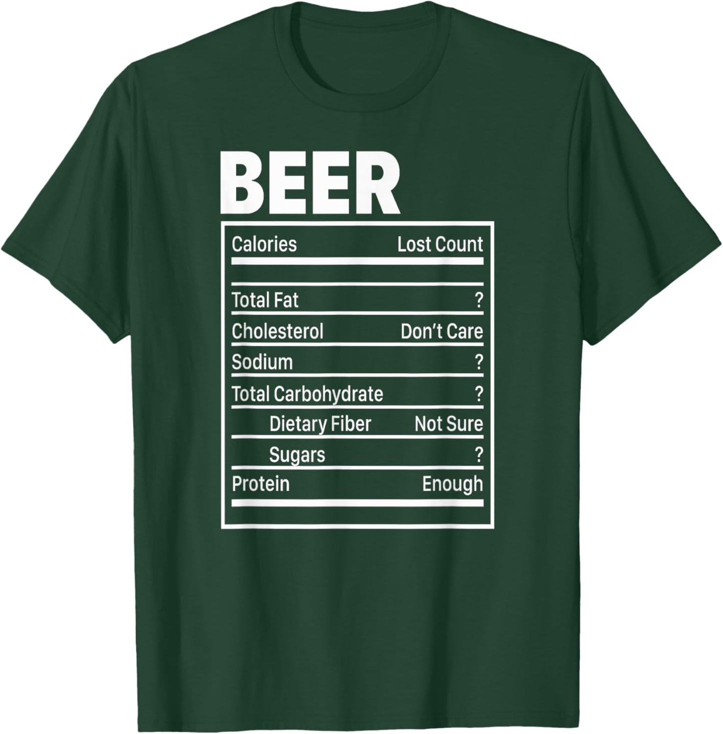 Beer Nutritional Ingredients, Funny ThanksGiving For Dad T-Shirt - T-Shirt | Forest