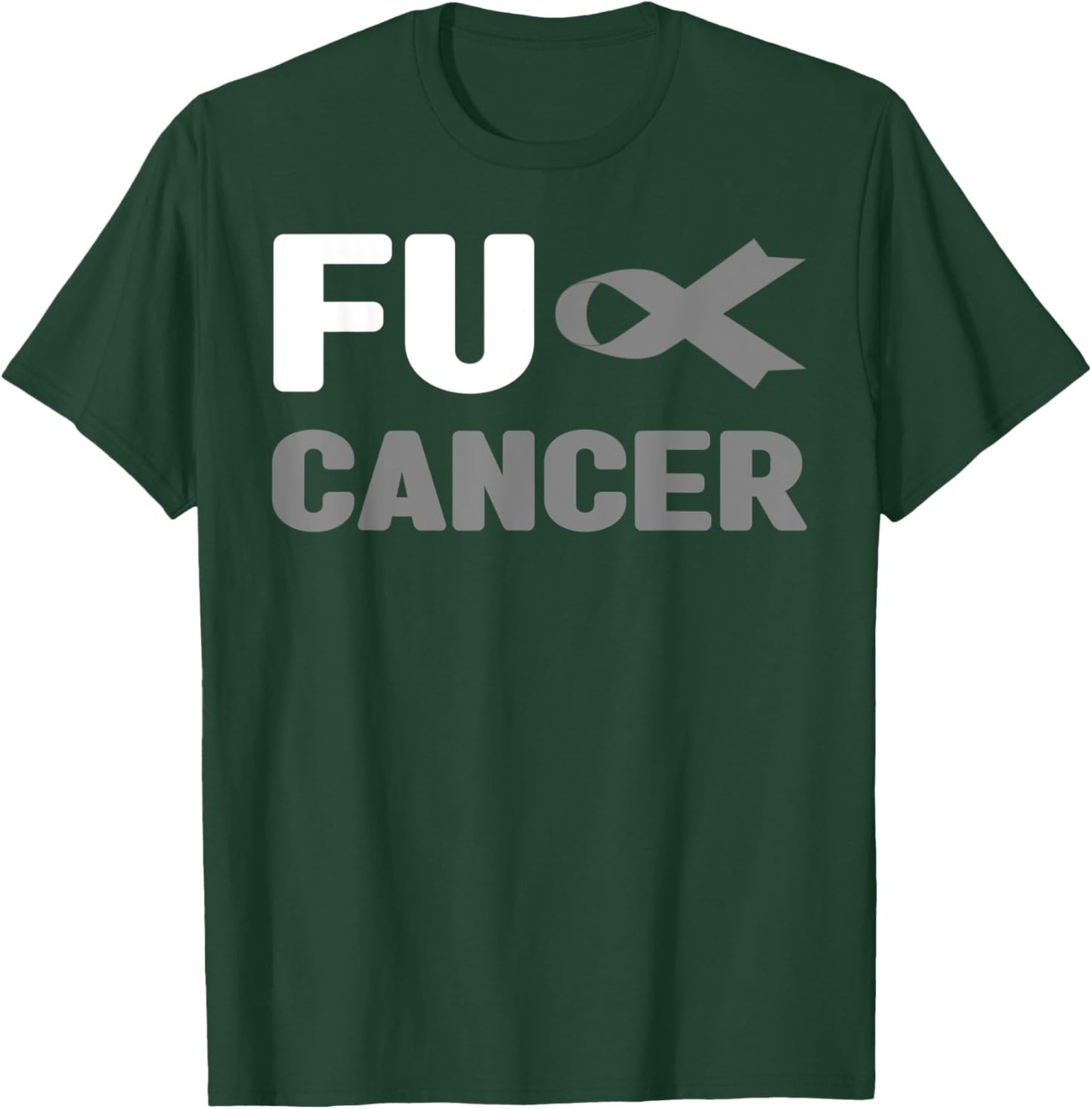 Fuck Brain Cancer Shirt - Fuck Brain Cancer Awareness T-Shirt - T-Shirt | Forest