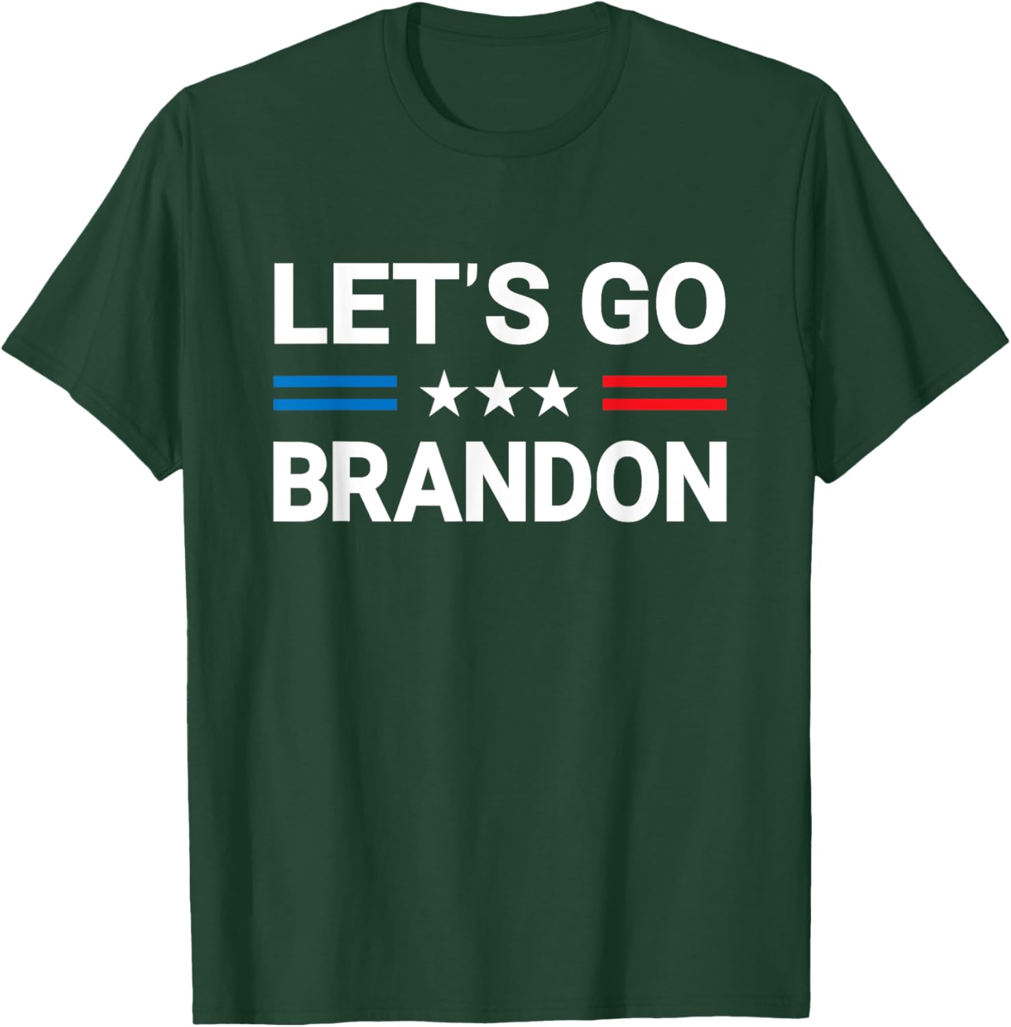 Let's Go Brandon US Flag T-Shirt - T-Shirt | Forest