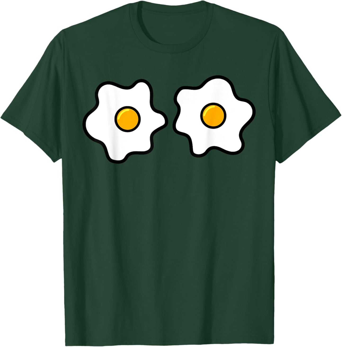 Funny Egg Boobs, Fried Egg Lovers Egg Eyes Halloween Costume T-Shirt - T-Shirt | Forest