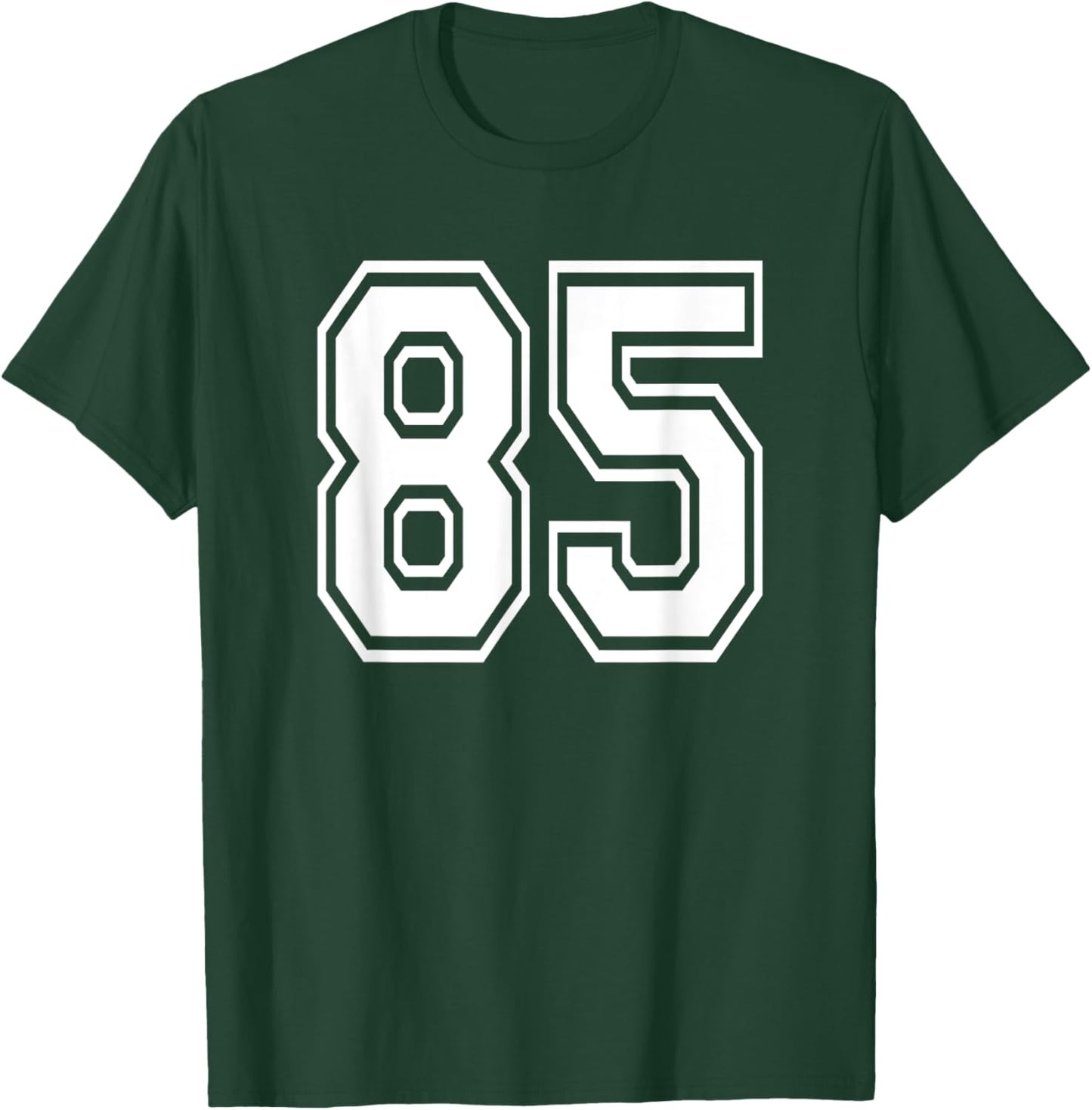 Number 85 Numbered Uniform Sports Jersey Team 85th Birthday T-Shirt - T-Shirt | Forest